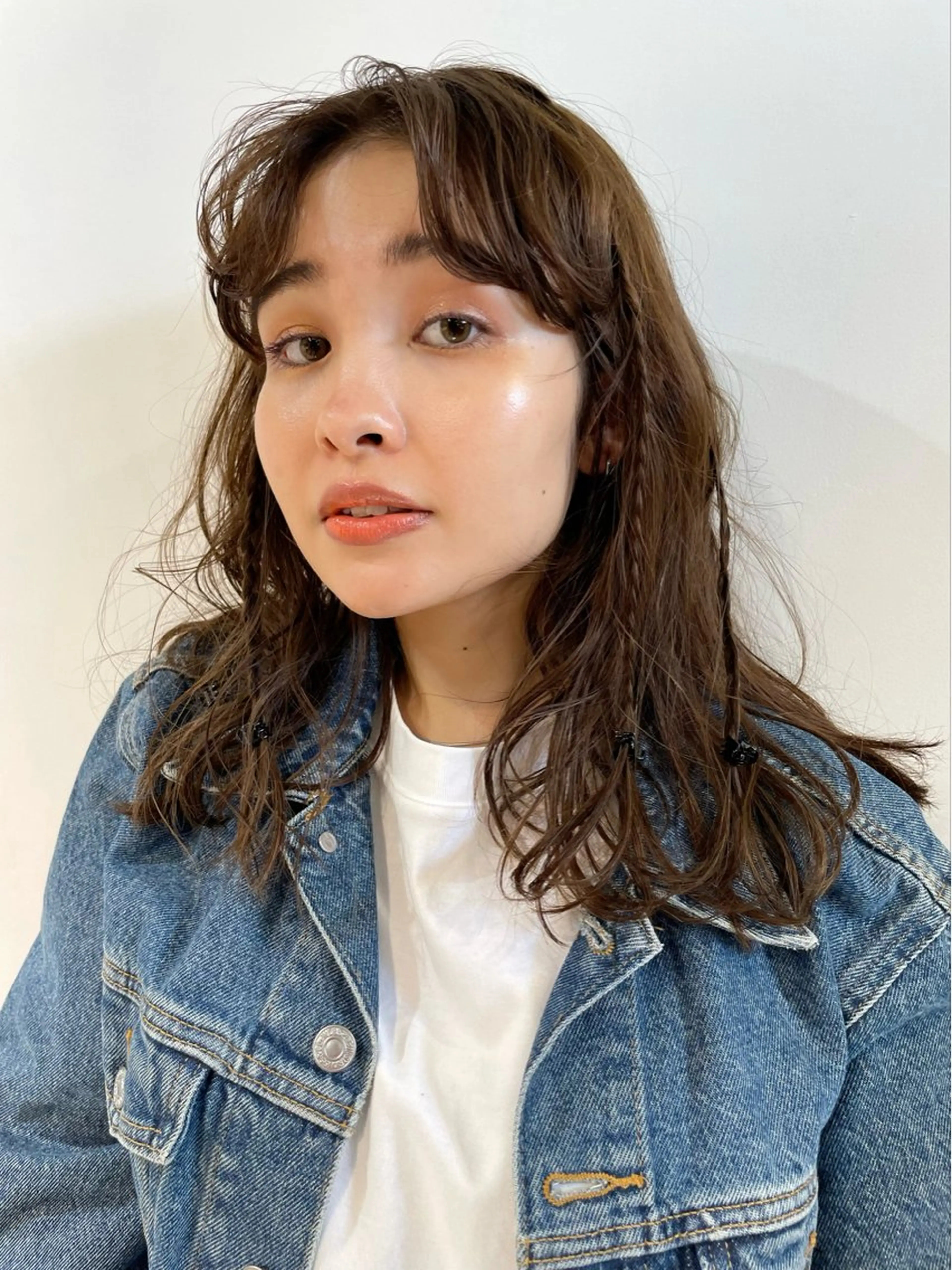 ミディアム カラー カット ヘアカラー トリートメント fit/ madokaのヘアスタイル