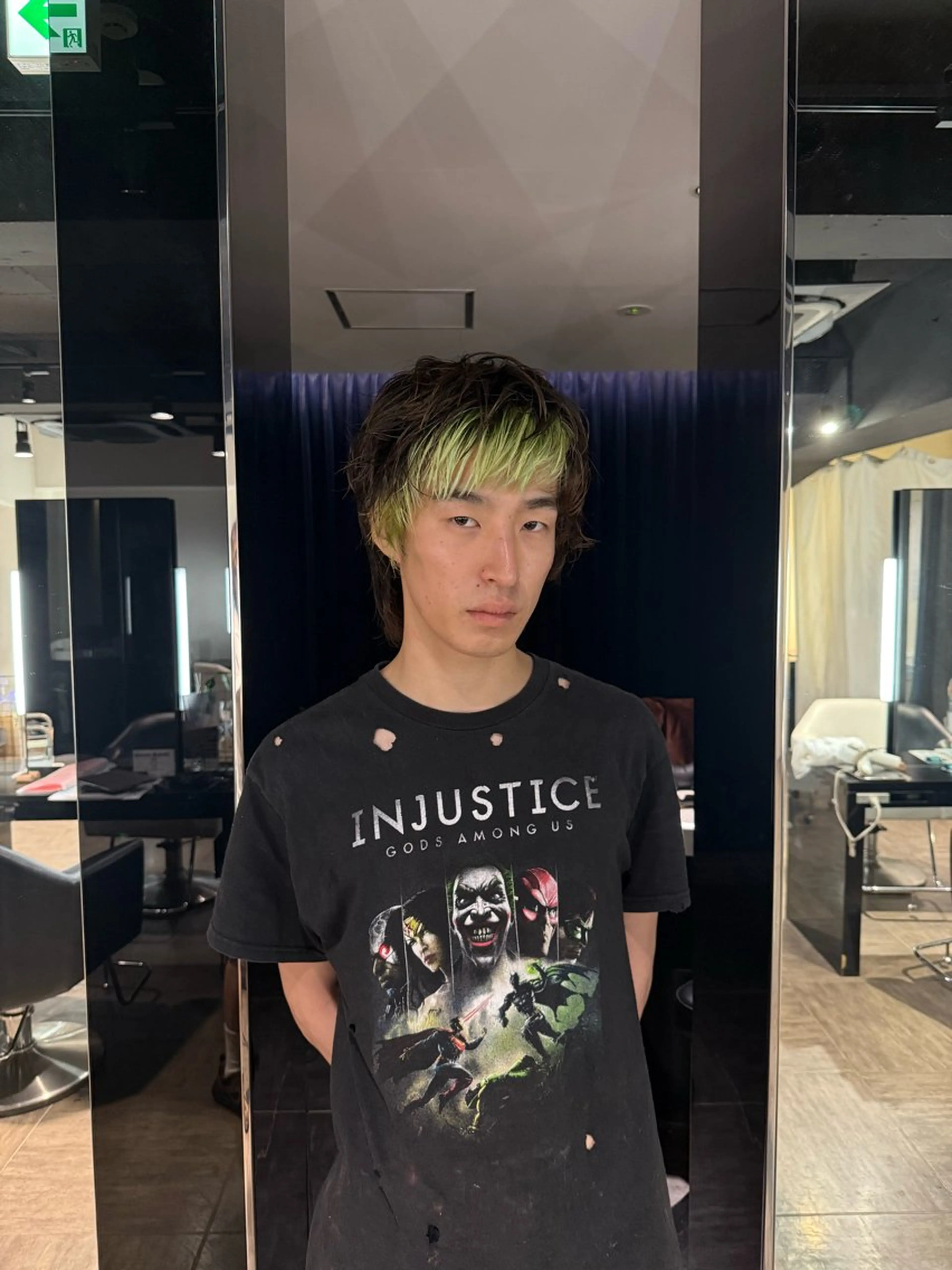 ショート メンズ ヘアカラー レイヤー/艶カラー ROKUのヘアスタイル