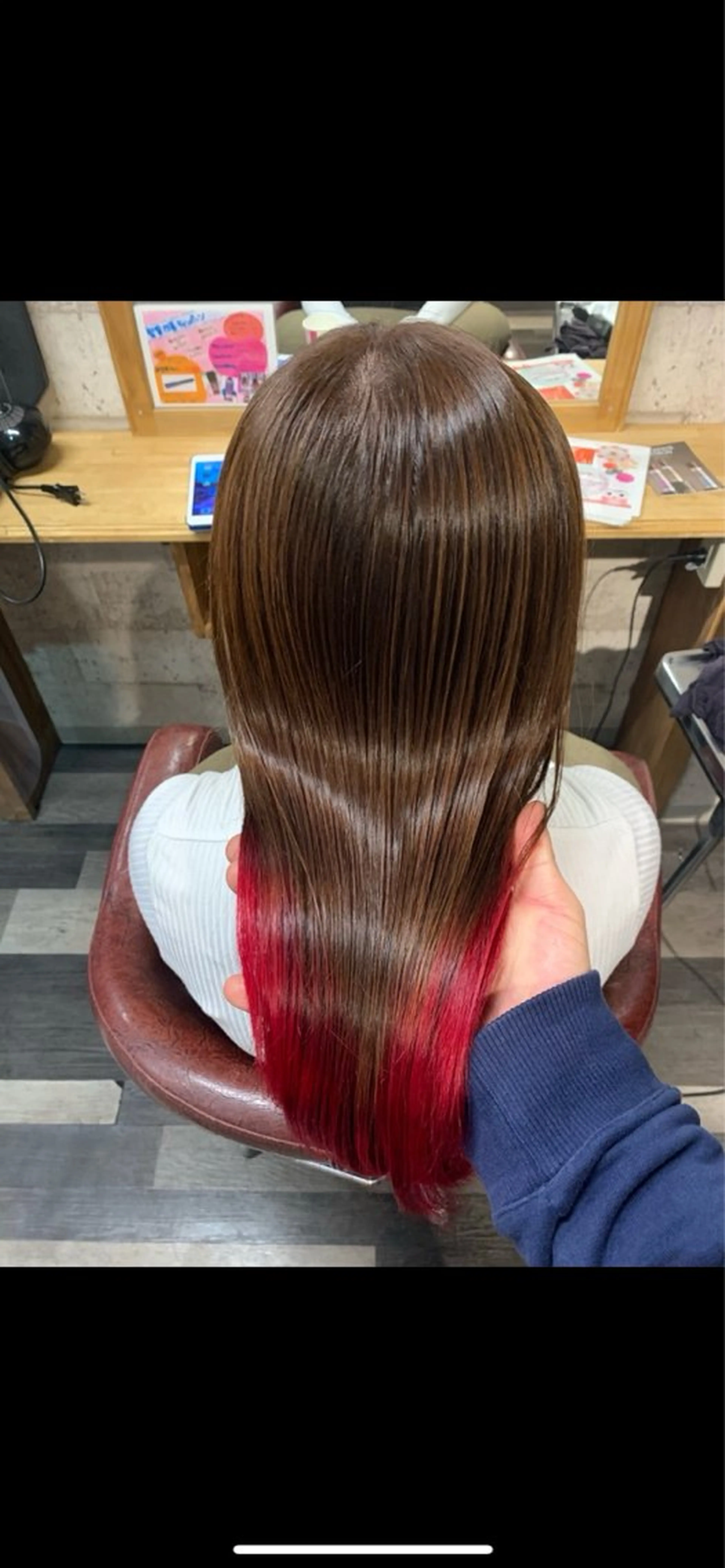 ロング 亀井 翔斗のヘアスタイル