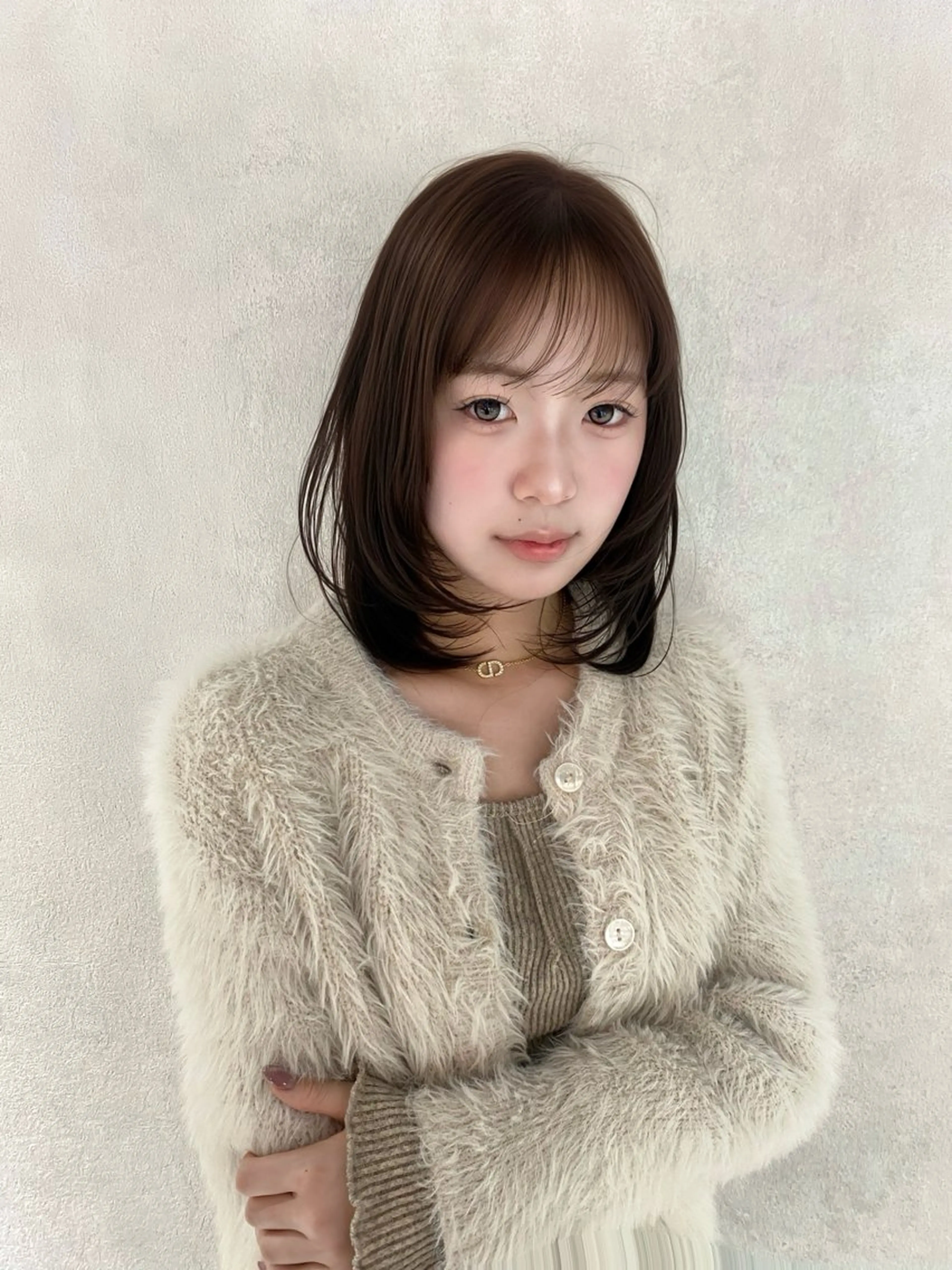 セミロング カラー ヘアカラー トレンドスタイル/ ワンホン/YURIのヘアスタイル