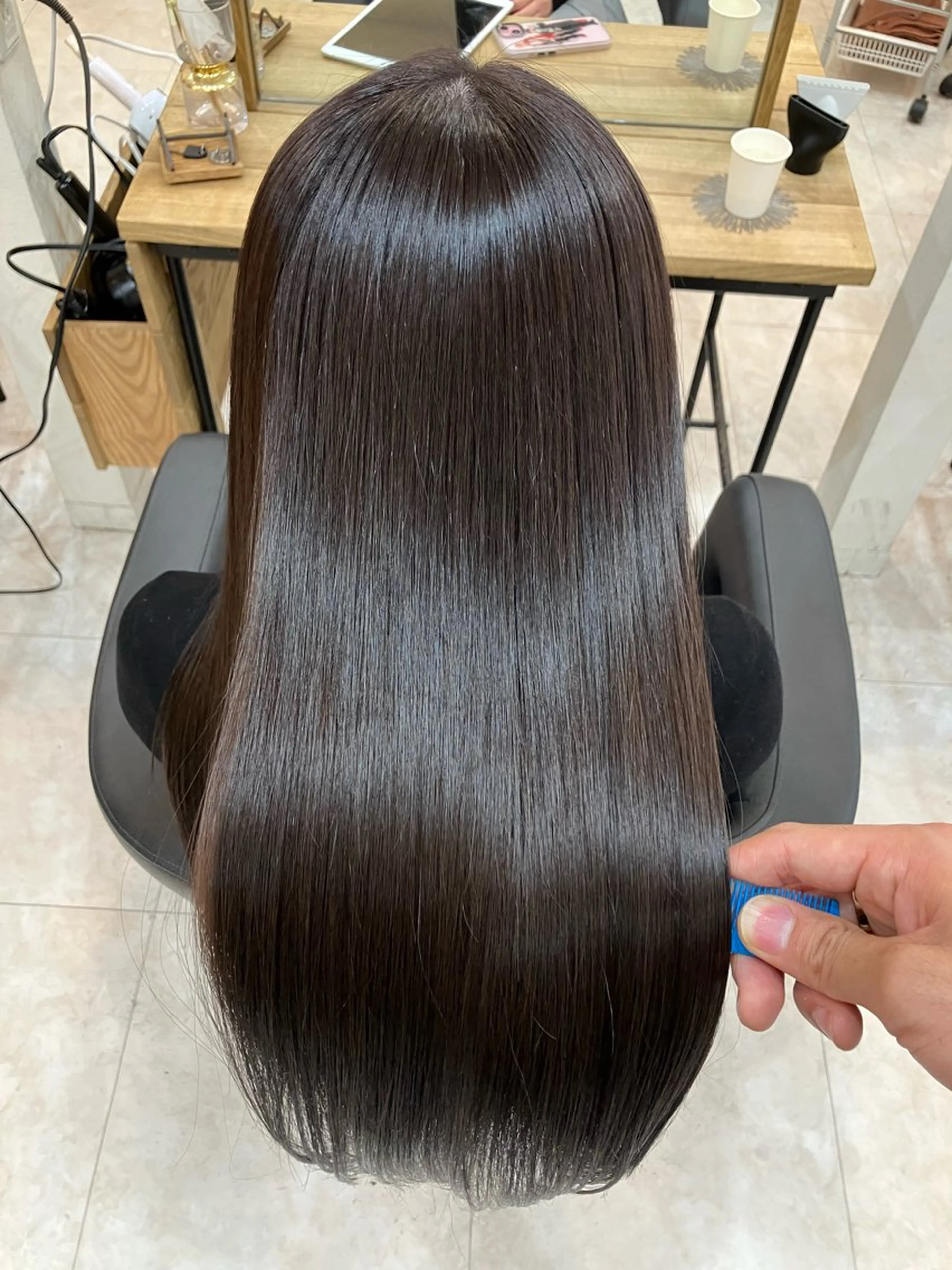 ロング 青野 銀河のヘアスタイル