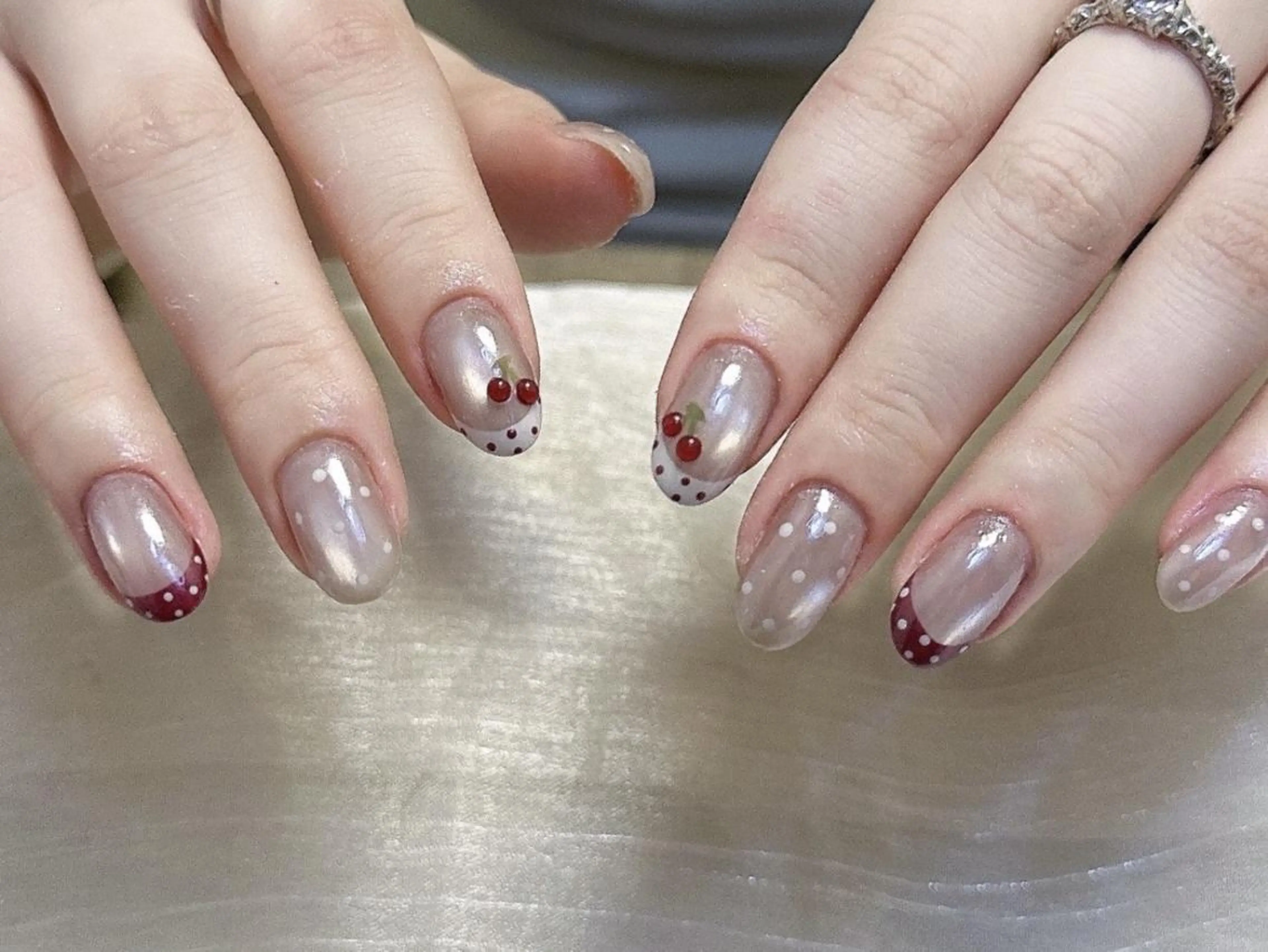 ネイル チークネイル 長さ出し フレンチネイル グラデーション マグネットネイル ハンドネイル ハンドケア ⭐️Syu Rei⭐️のネイルデザイン