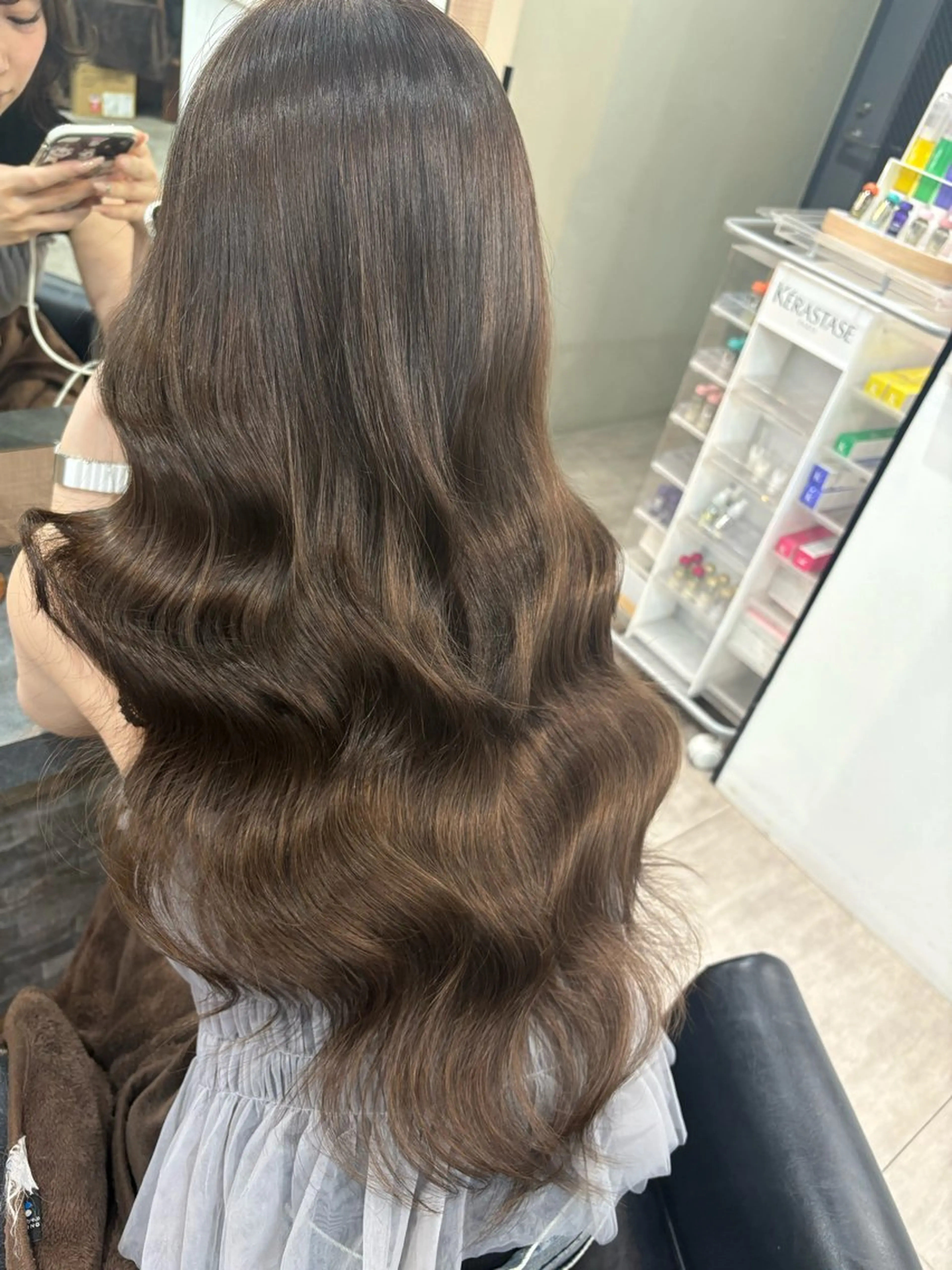 ロング ヘアカラー エクステ 横浜lapis amaneのヘアスタイル