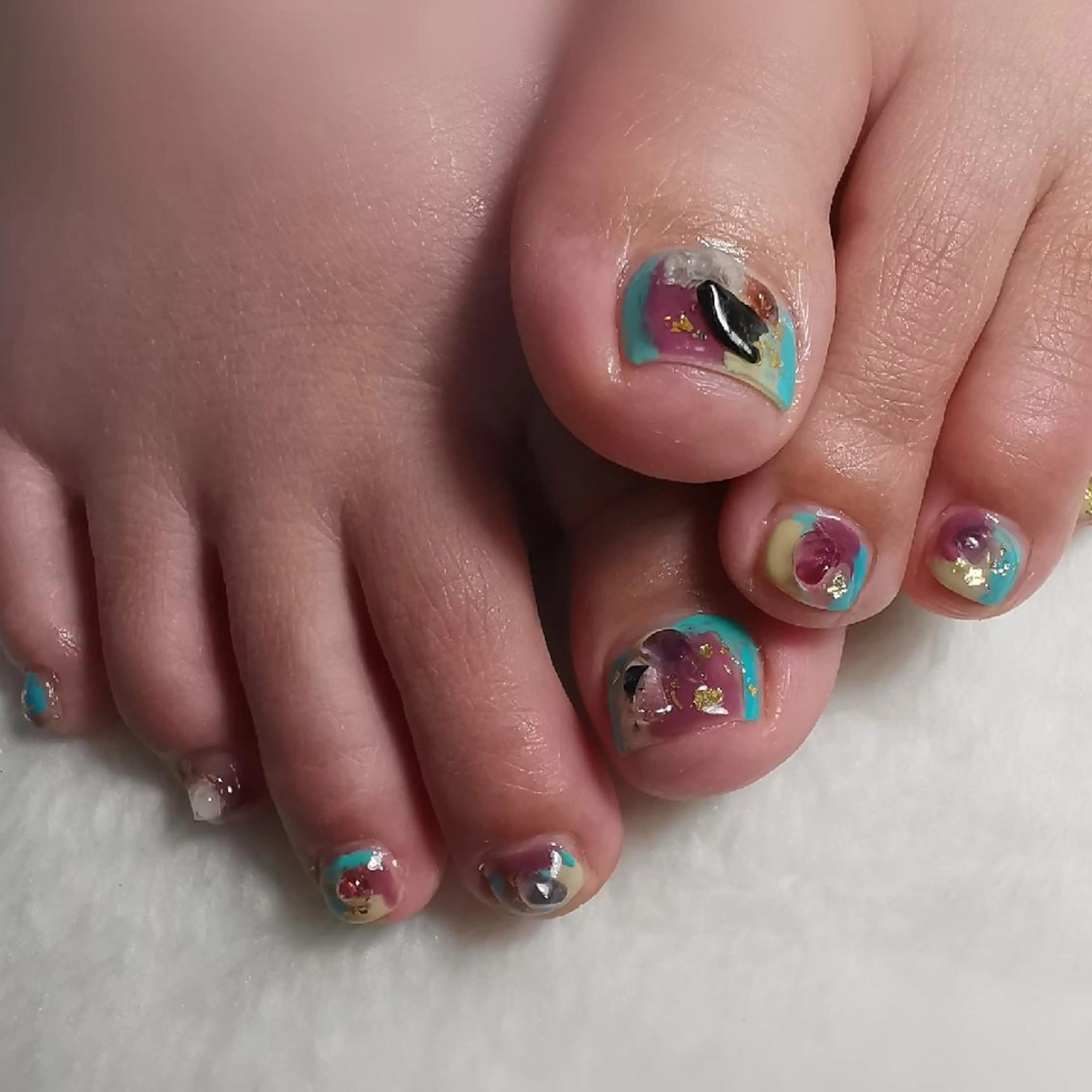 ネイル 持ち込み フットネイル reve あやののネイルデザイン