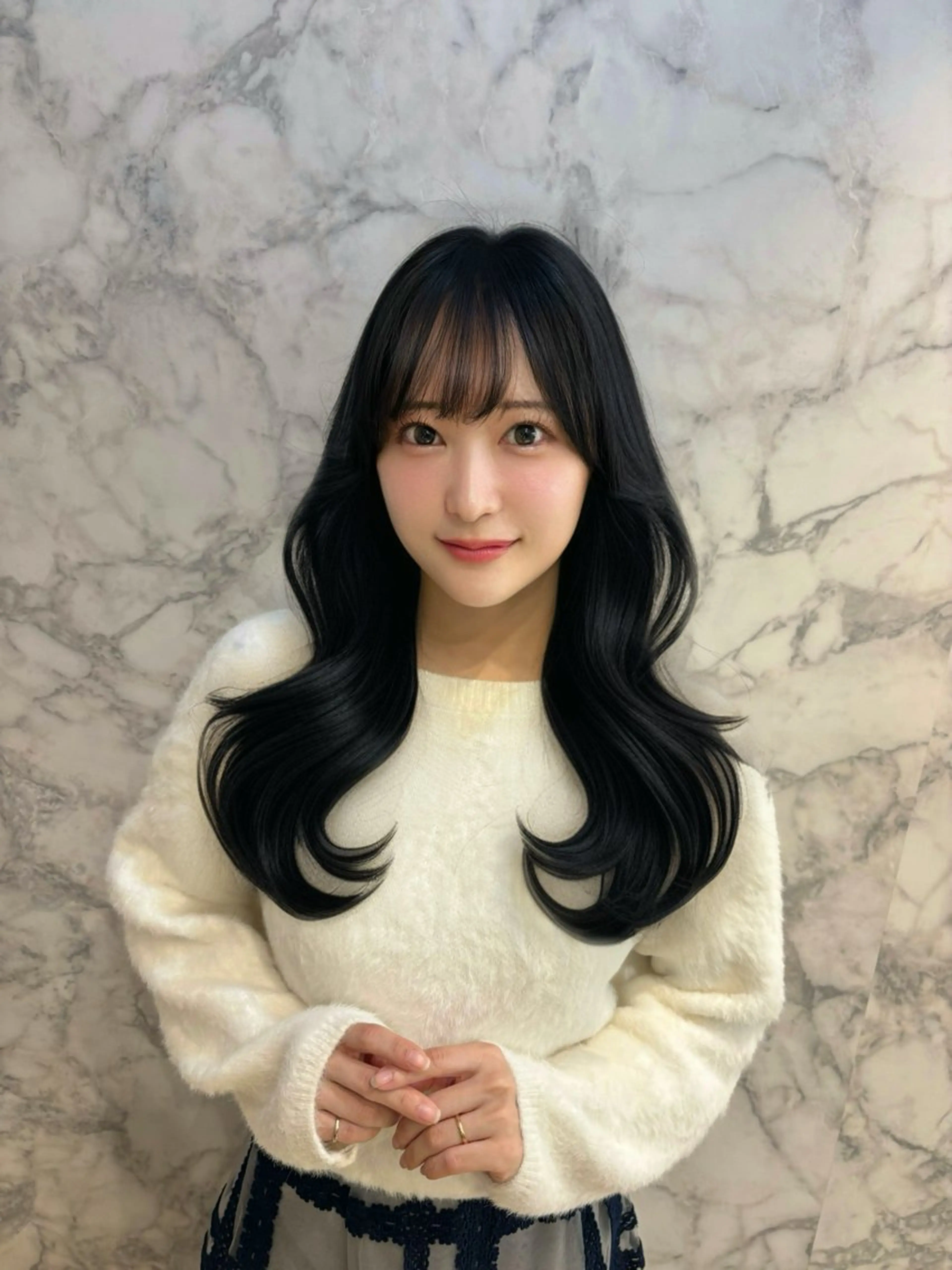 ロング ヘアカラー トリートメント 上尾韓国レイヤー/ 艶カラー/しの🫧のヘアスタイル