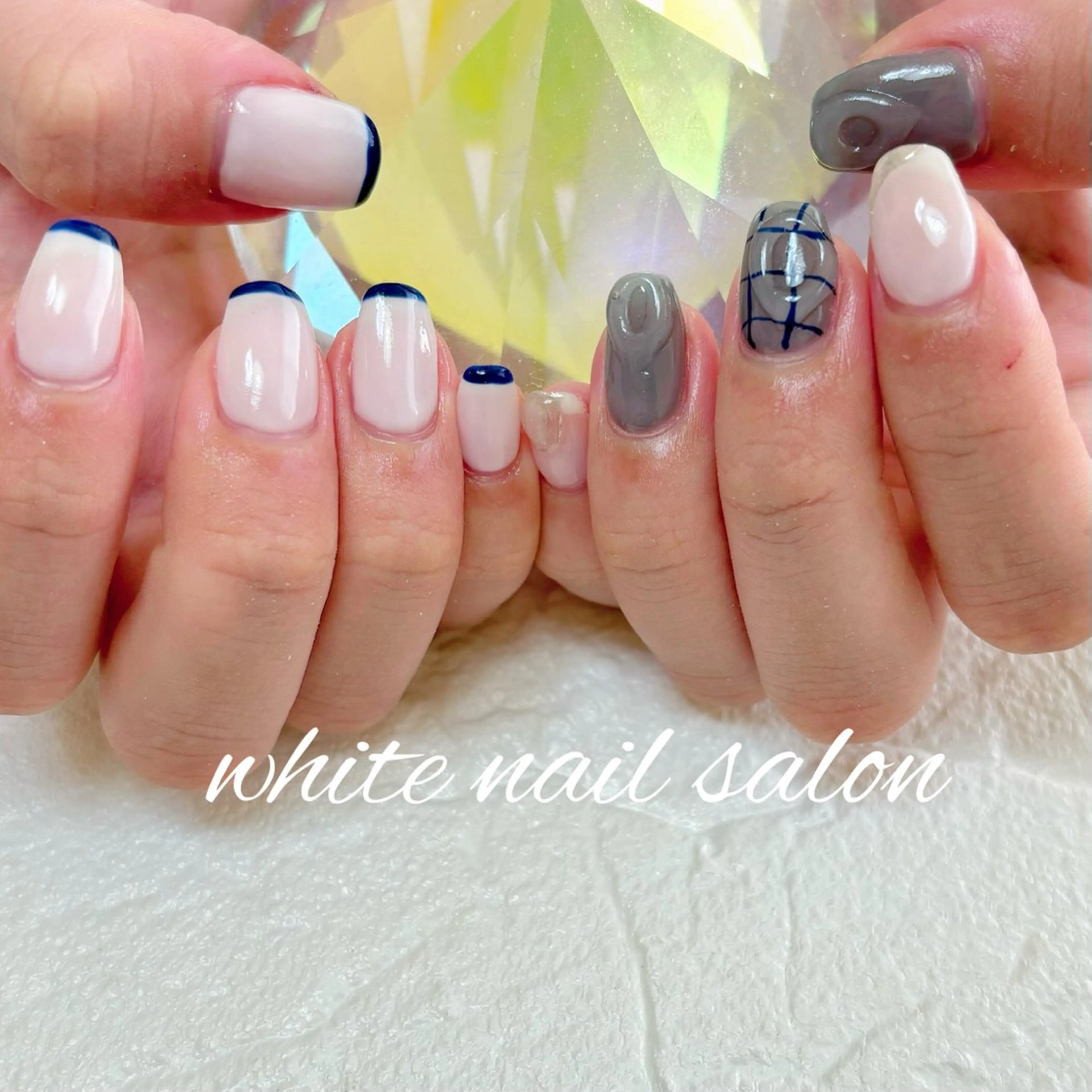 ネイル フットネイル 持ち込み ハンドネイル white nail salonのネイルデザイン