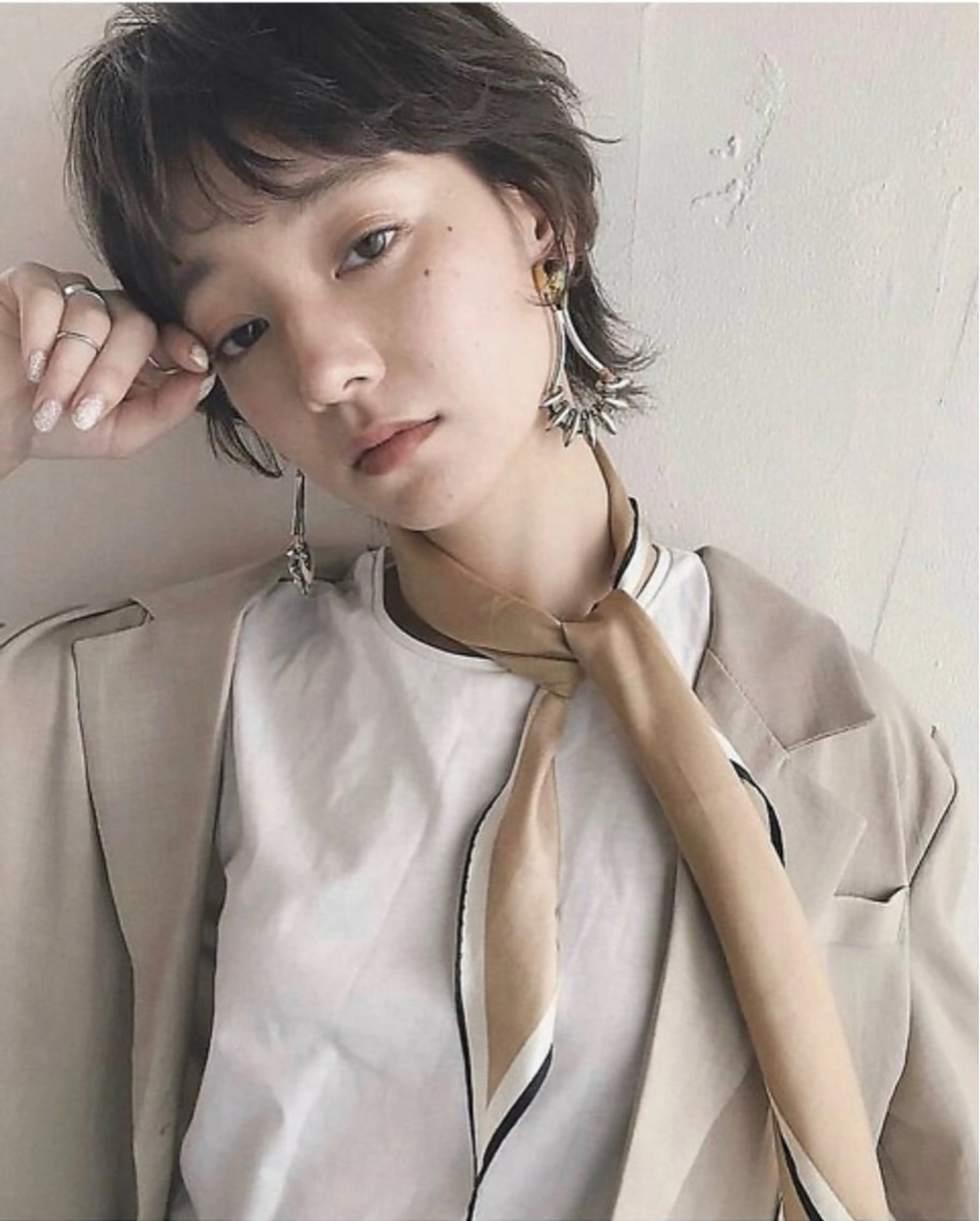 ショート ショートヘア ウルフカット 川口開世 short cutのヘアスタイル