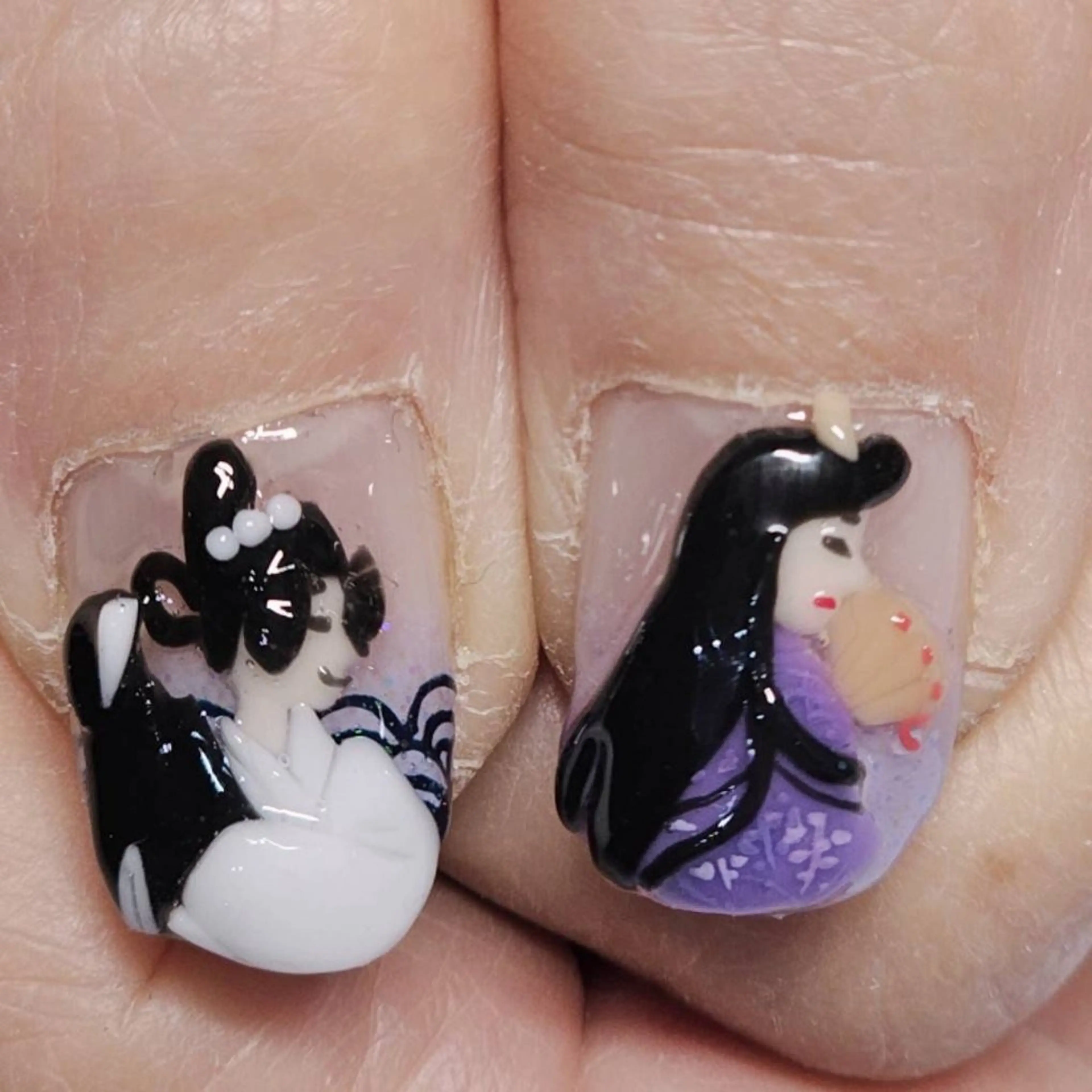 ネイル アートネイル クリアネイル グラデーション ラメ(グリッター) ハンドネイル よしだ ひろきのネイルデザイン