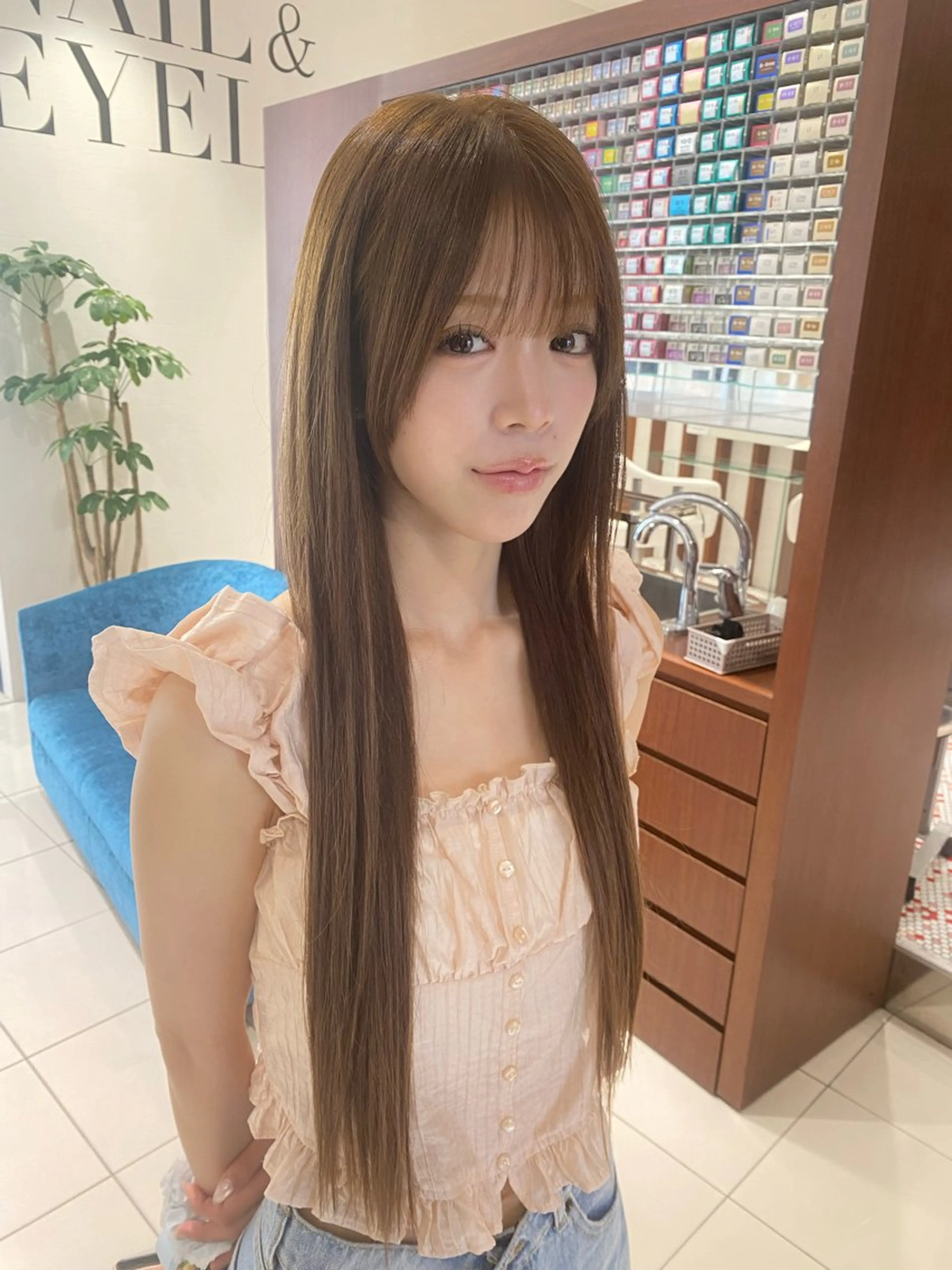 ロング ロング エクステ 中谷 明日香のヘアスタイル