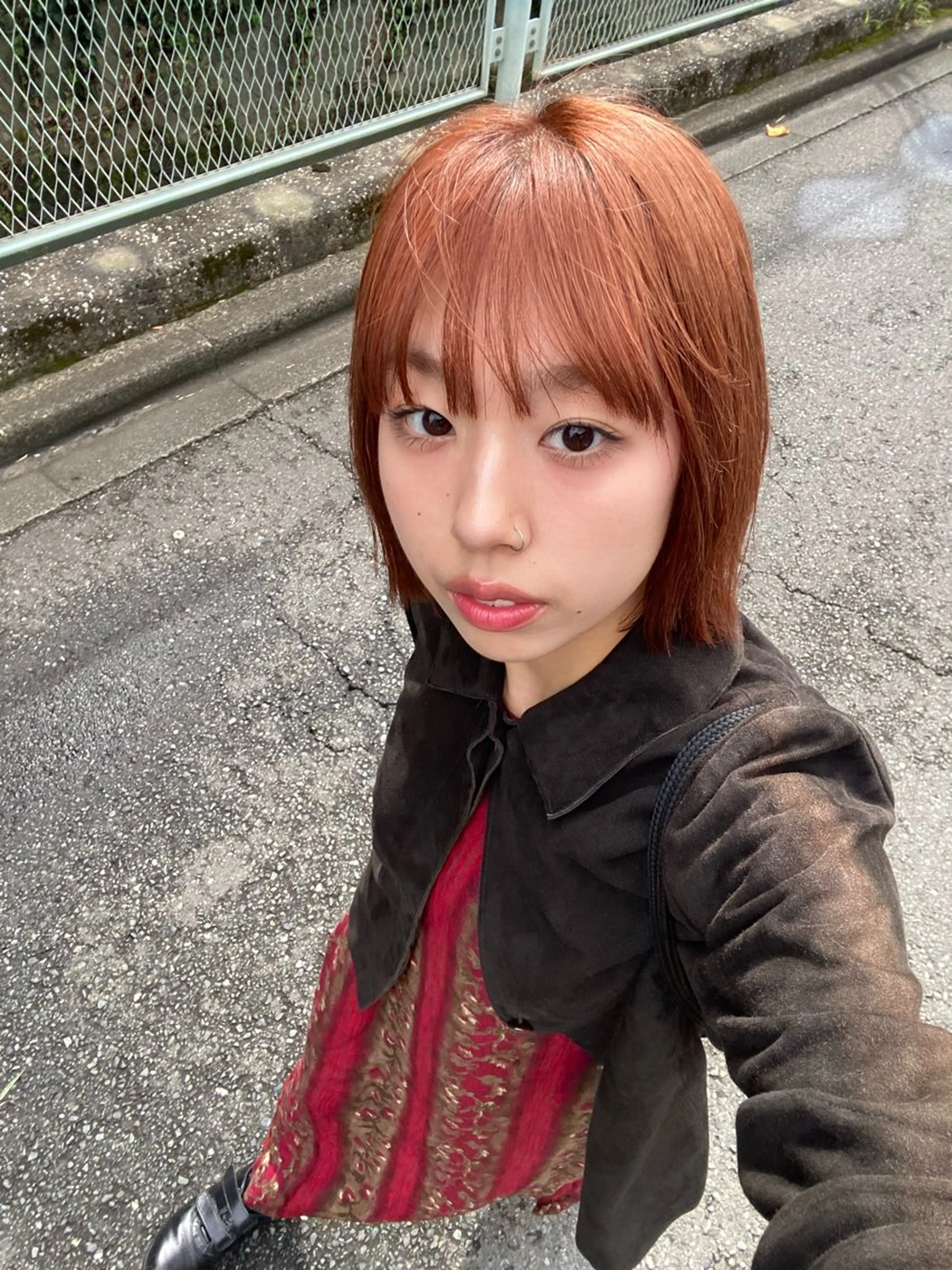 ミディアム ヘアカラー トリートメント YUUKI/ウルフ .ハイレイヤーのヘアスタイル