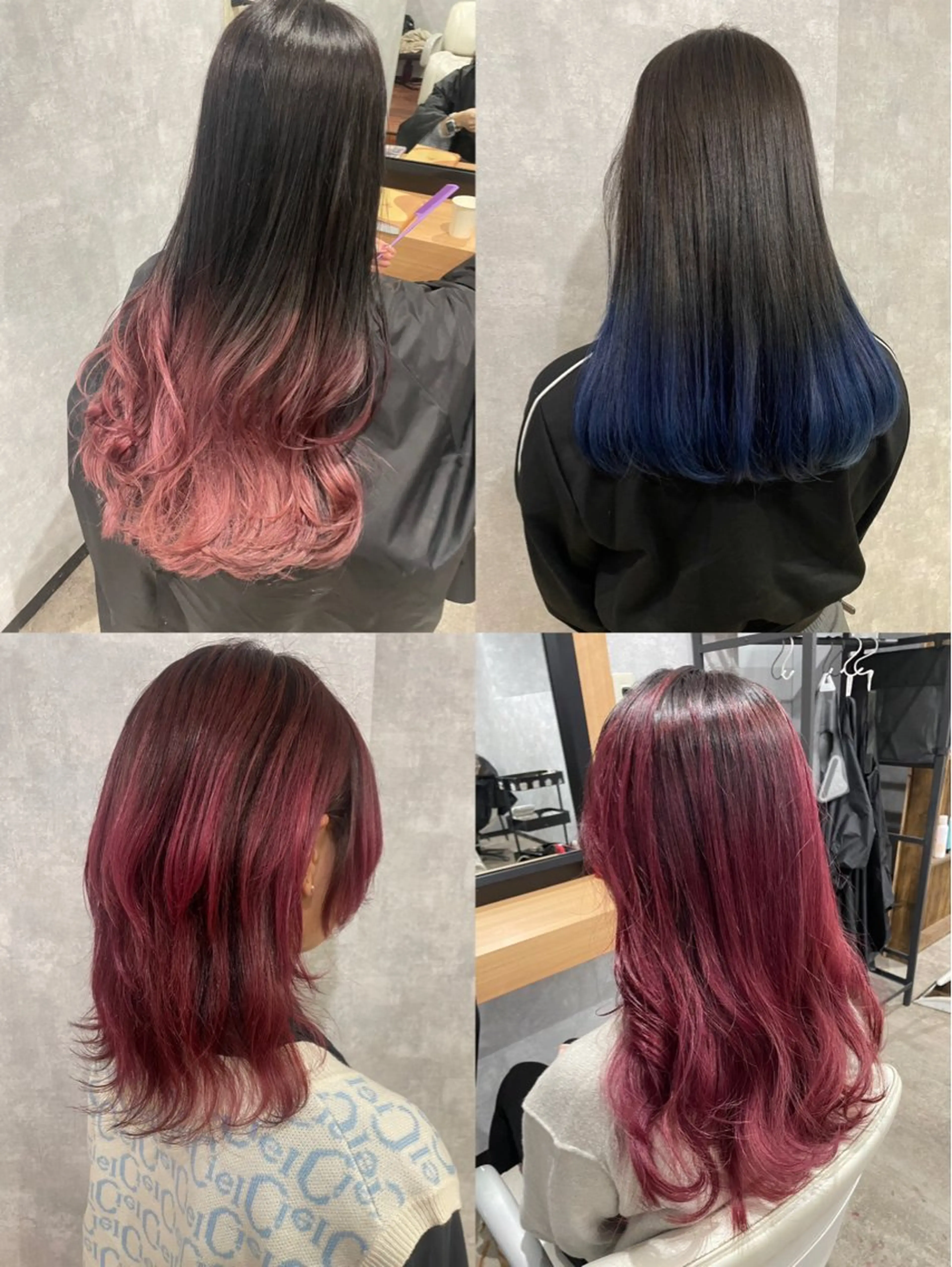 セミロング カラー ダブルカラー/ 艶髪/SHISEIのヘアスタイル