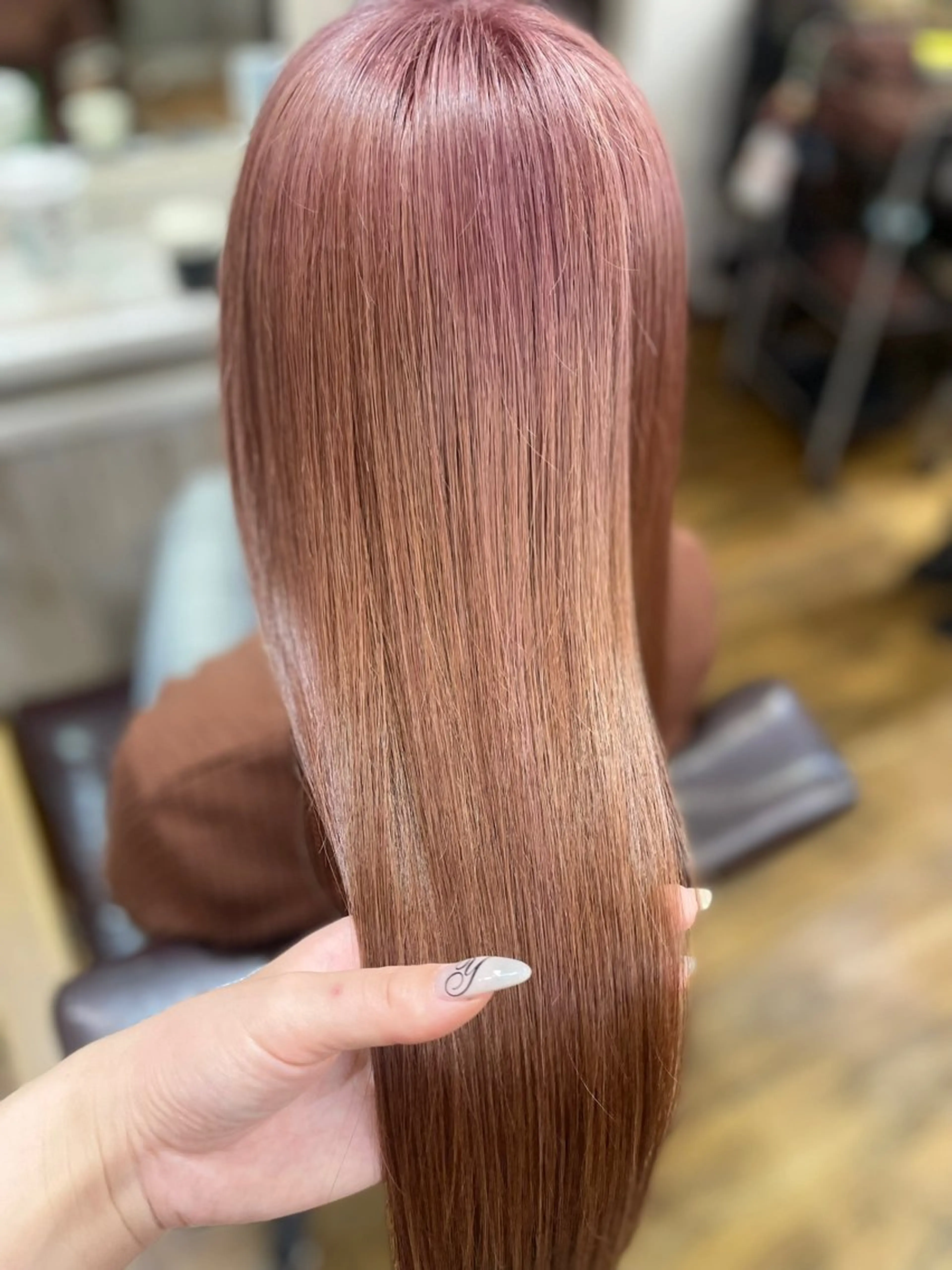 ロング カラー カット ヘアカラー トリートメント 極艶透明感カラー🐰 髪質改善/出雲つぐみのヘアスタイル