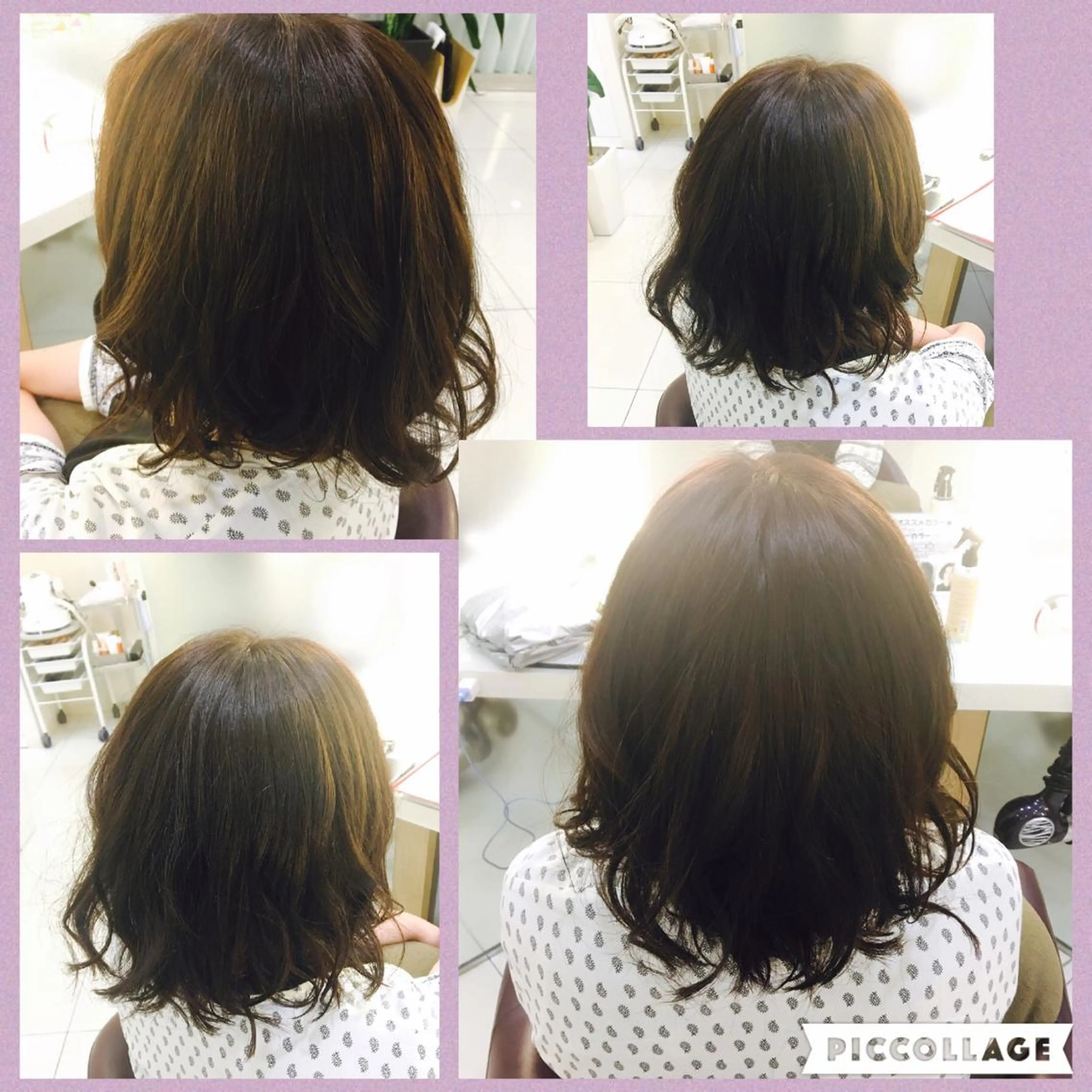 ミディアム アッシュ 広がり、まとまらない お悩み改善/ 中田のヘアスタイル