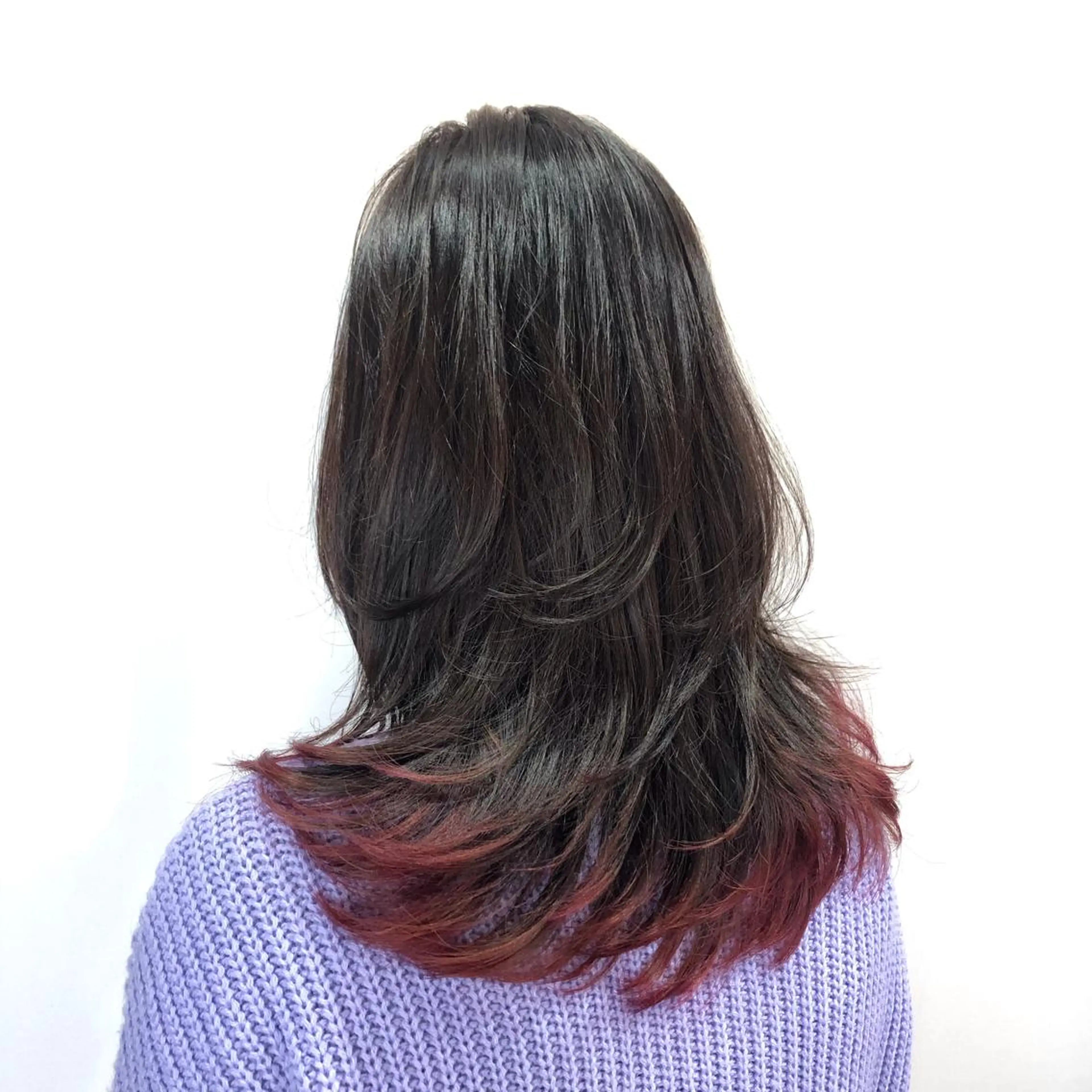 ロング カラー インナーカラー/ ストレート/奥野洸也のヘアスタイル