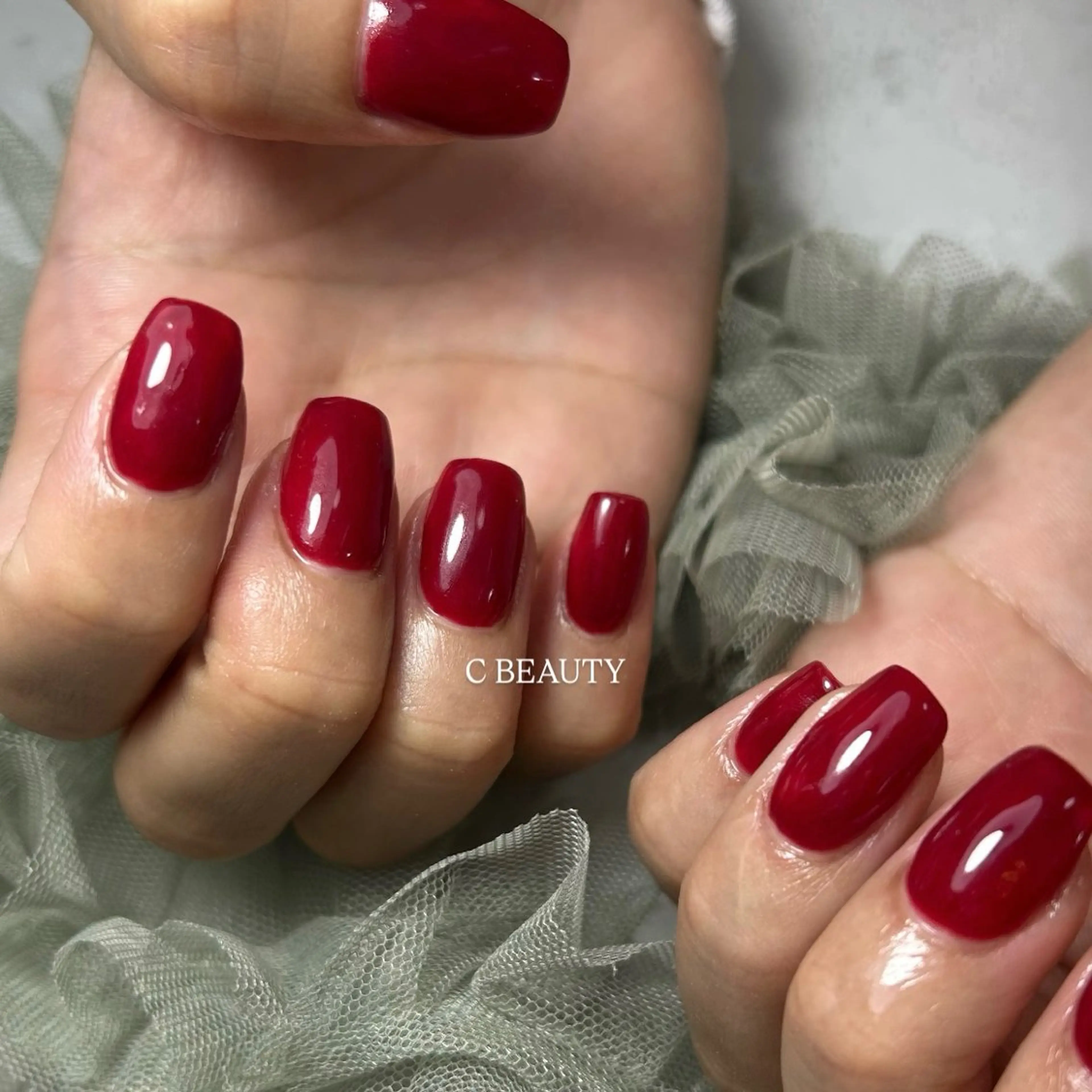 ネイル ワンカラーネイル C BEAUTY／ KAEDEのネイルデザイン