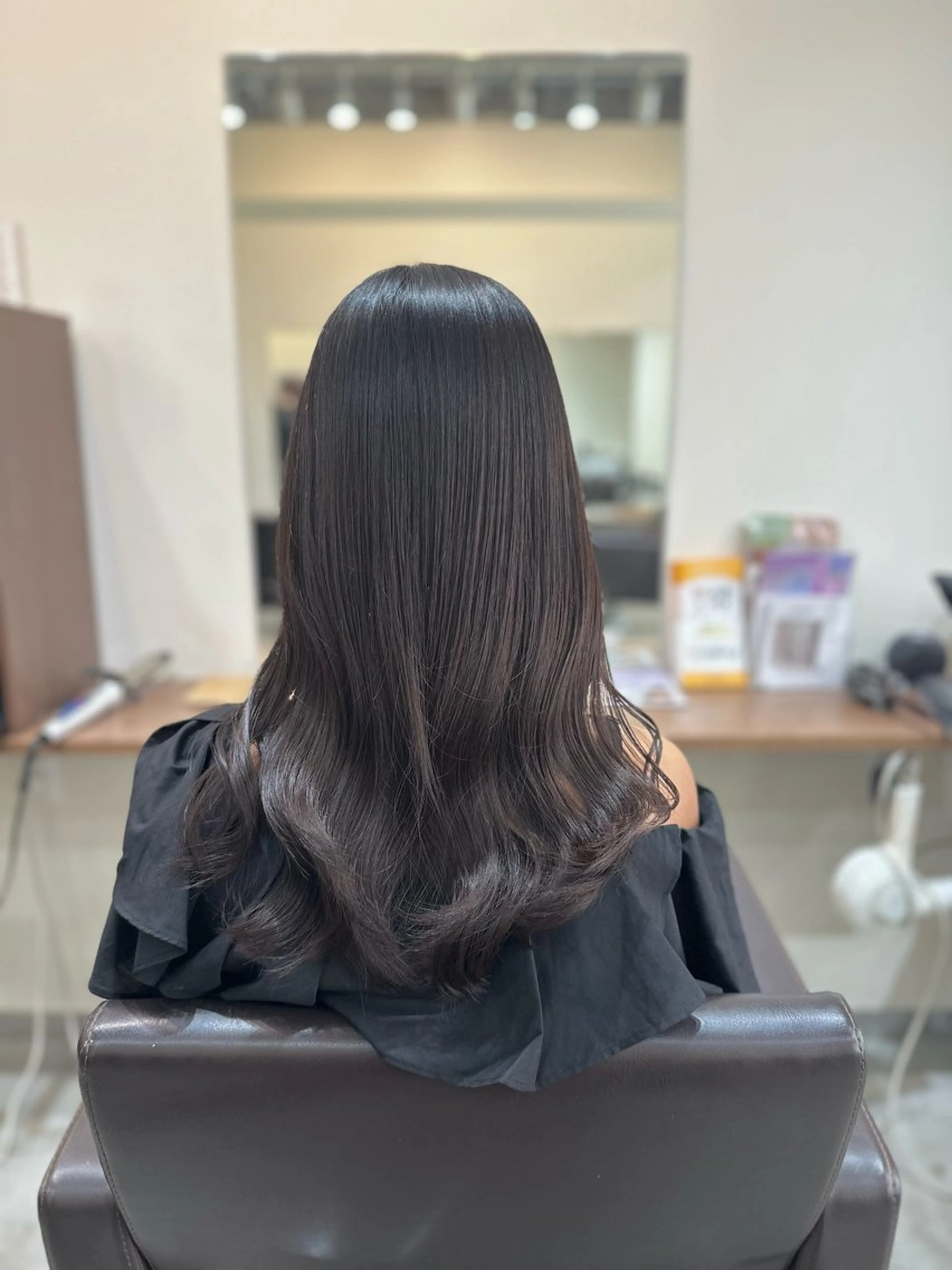 ロング カラー パーマ カット ヘアカラー パーマ トリートメント 平日オススメ✨ プチプラ✨山下のヘアスタイル