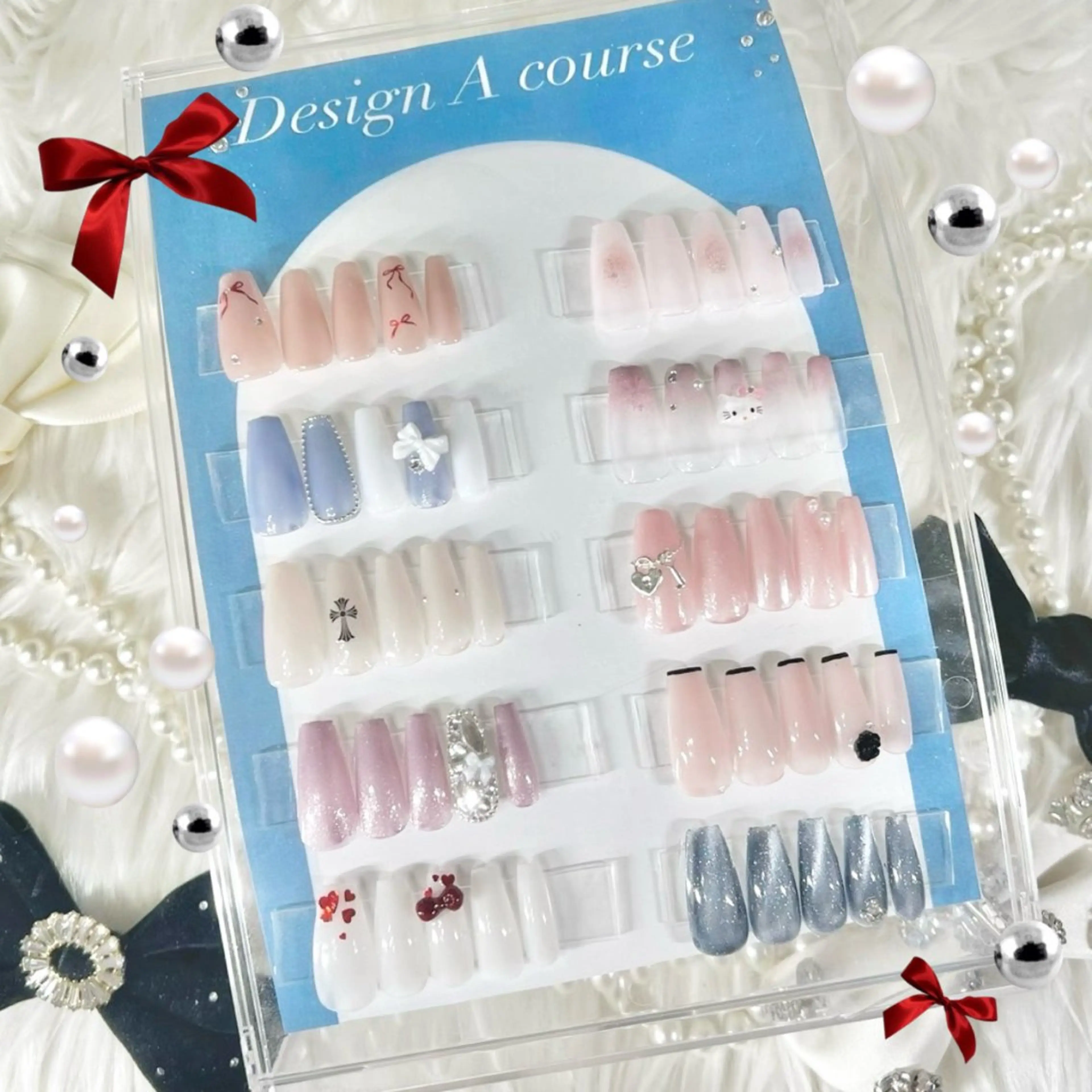 ネイル ハンドネイル ✩.*🎀 aoi🎀のネイルデザイン