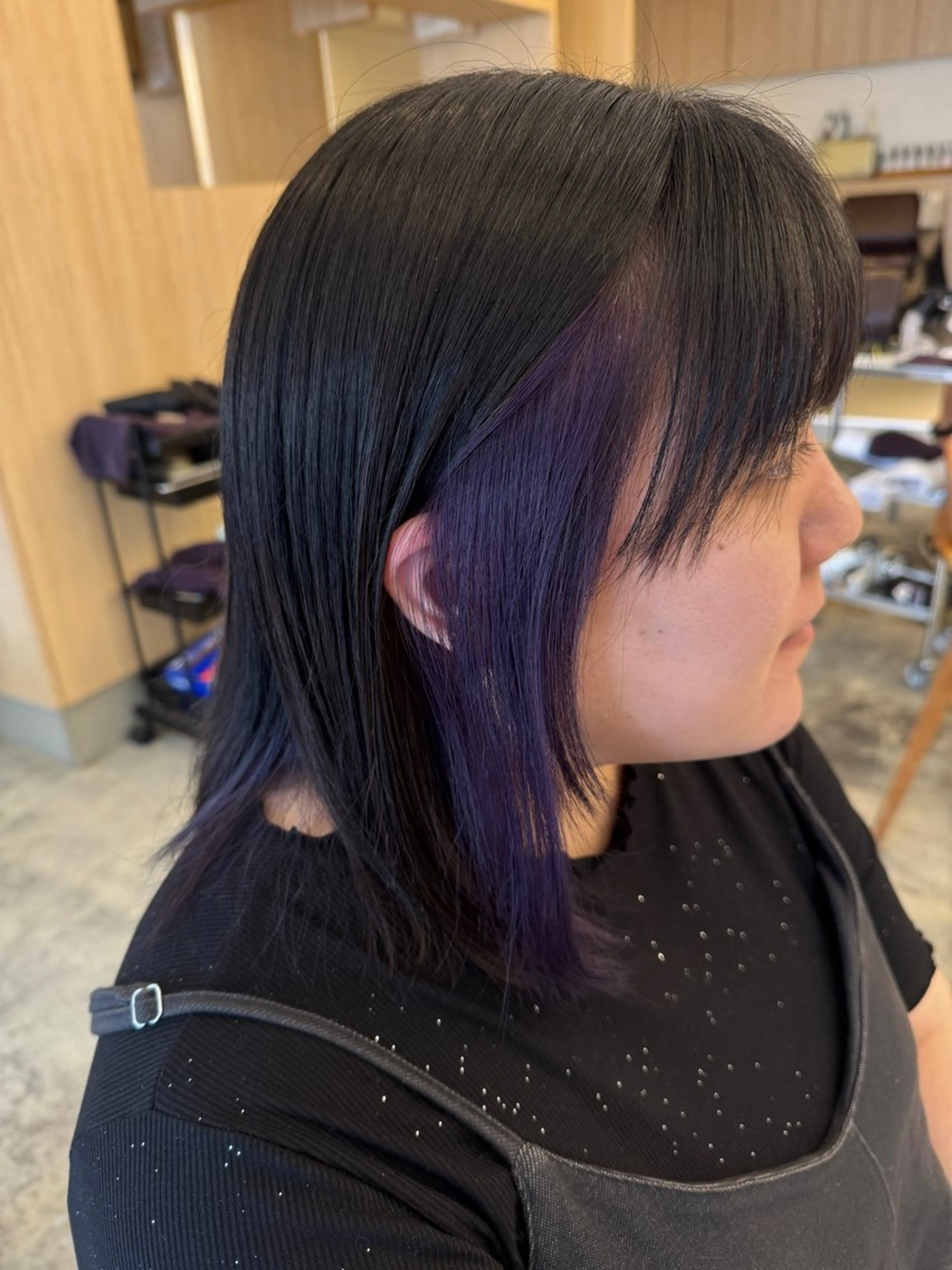 ミディアム カット ヘアカラー 💖ASUKA 💜/透明感カラーのヘアスタイル