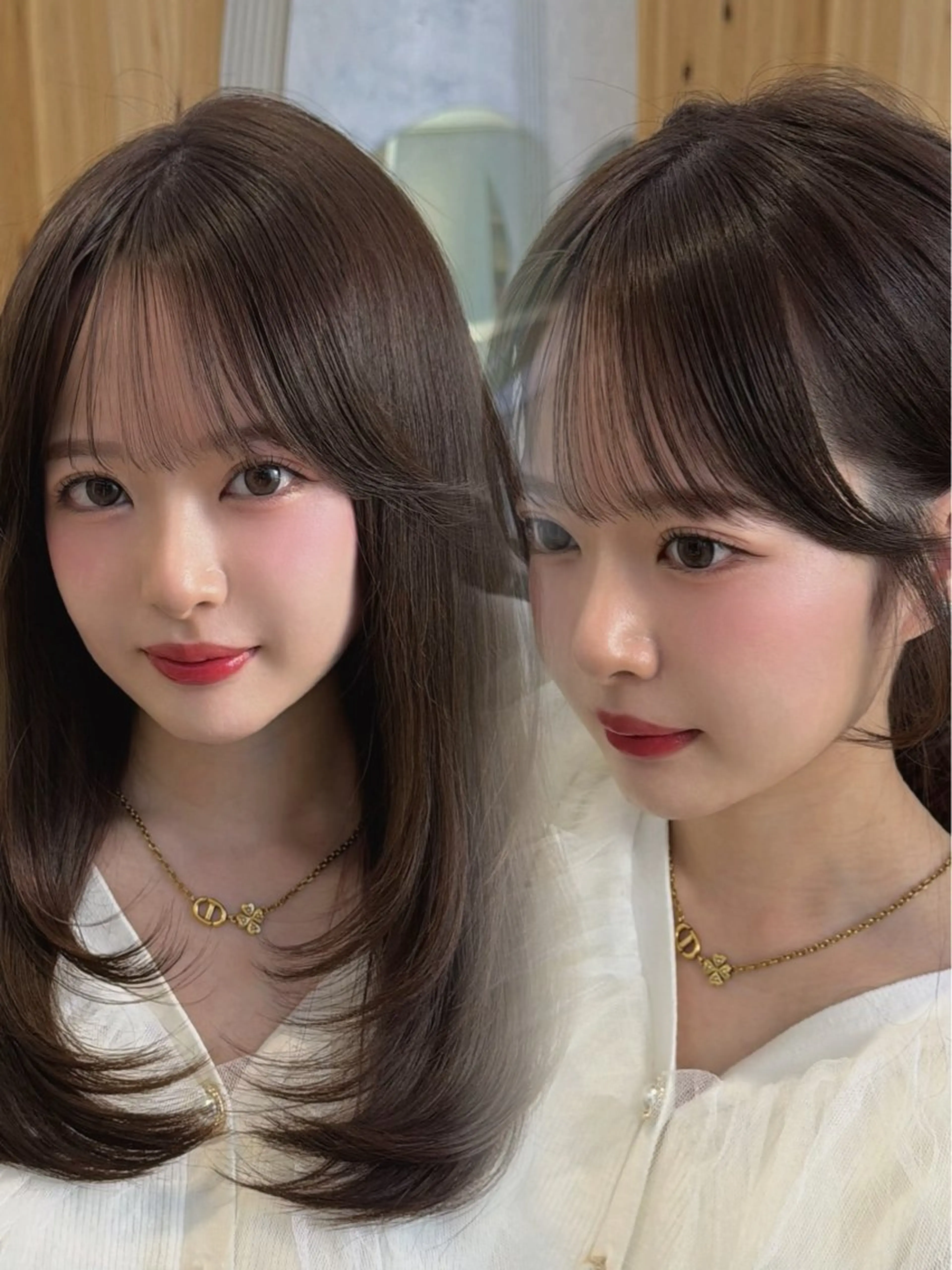 セミロング カット ヘアカラー トリートメント レイヤー/顔周り /韓国ヘア/TAKUのヘアスタイル