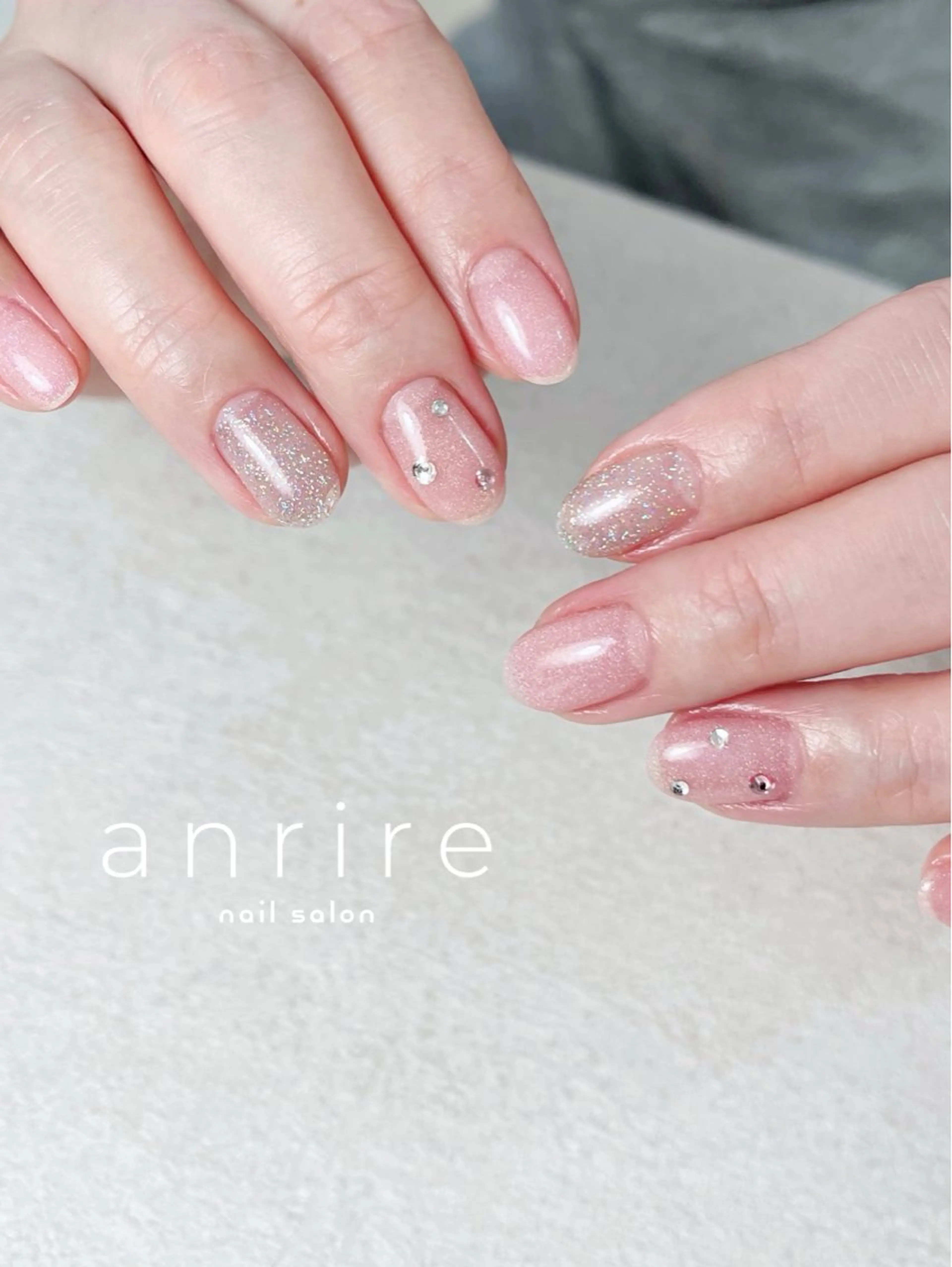 ネイル フラッシュネイル ジェルネイル キラキラネイル マグネットネイル オフィスネイル ハンドネイル nailsalon anrireのネイルデザイン