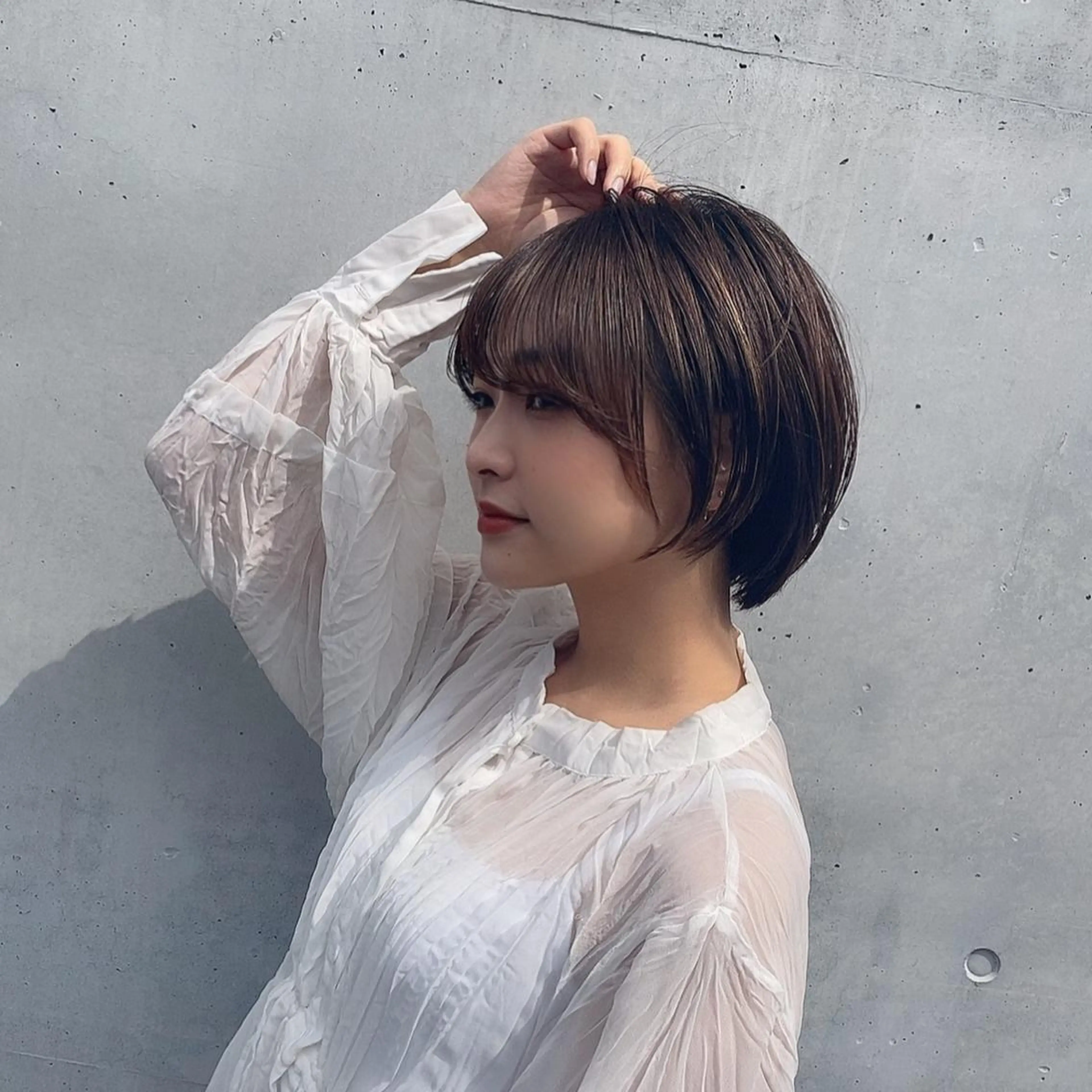 ショート カラー パーマ ヘアアレンジ ✨艶髪✨ 奈須晴香のヘアスタイル
