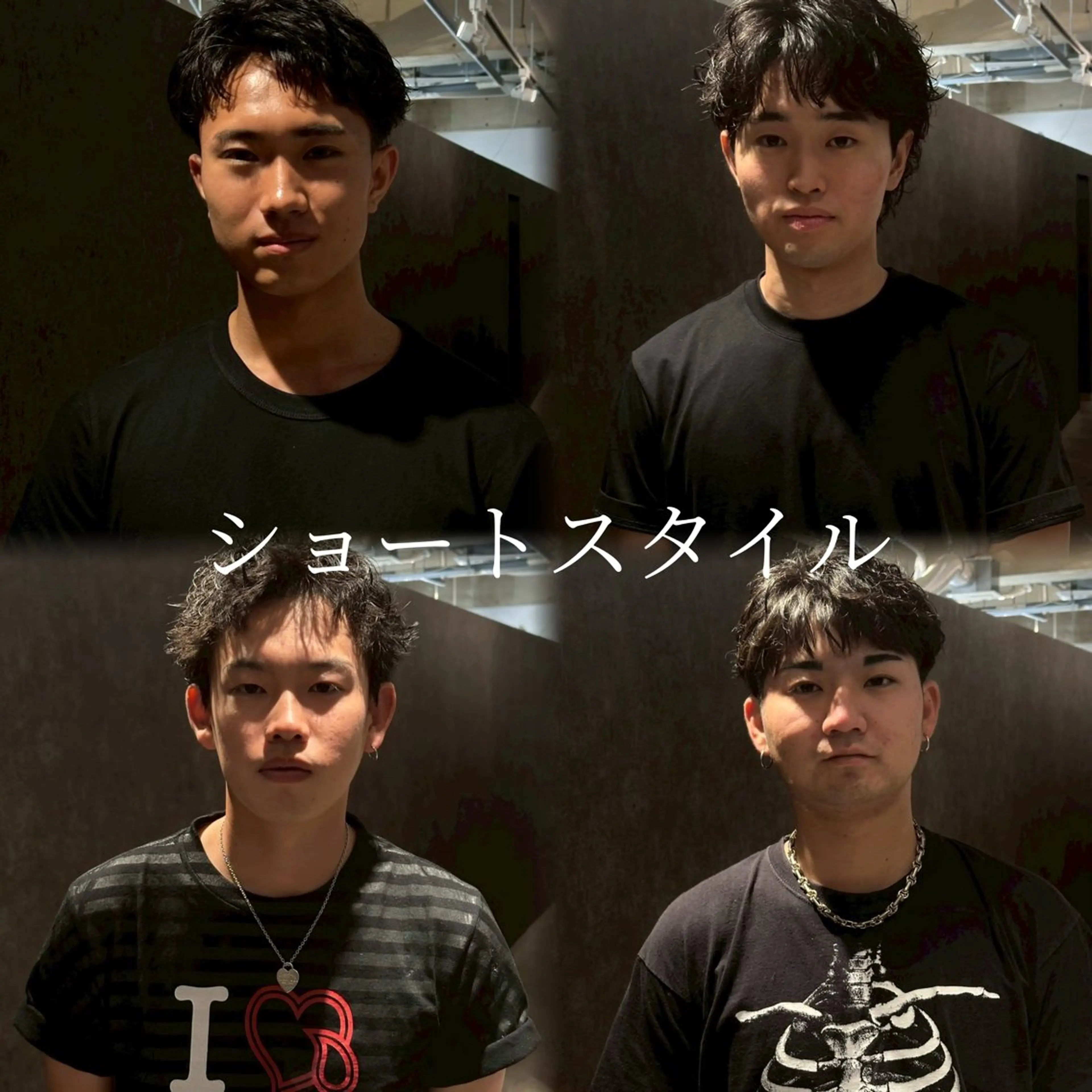 ショート パーマ メンズ メンズブリーチ センターパート フェードカット フェザーパーマ メンズハイライト カット パーマ トリートメント 金山駅前/メンズ パーマ/真柄 恒輝のヘアスタイル