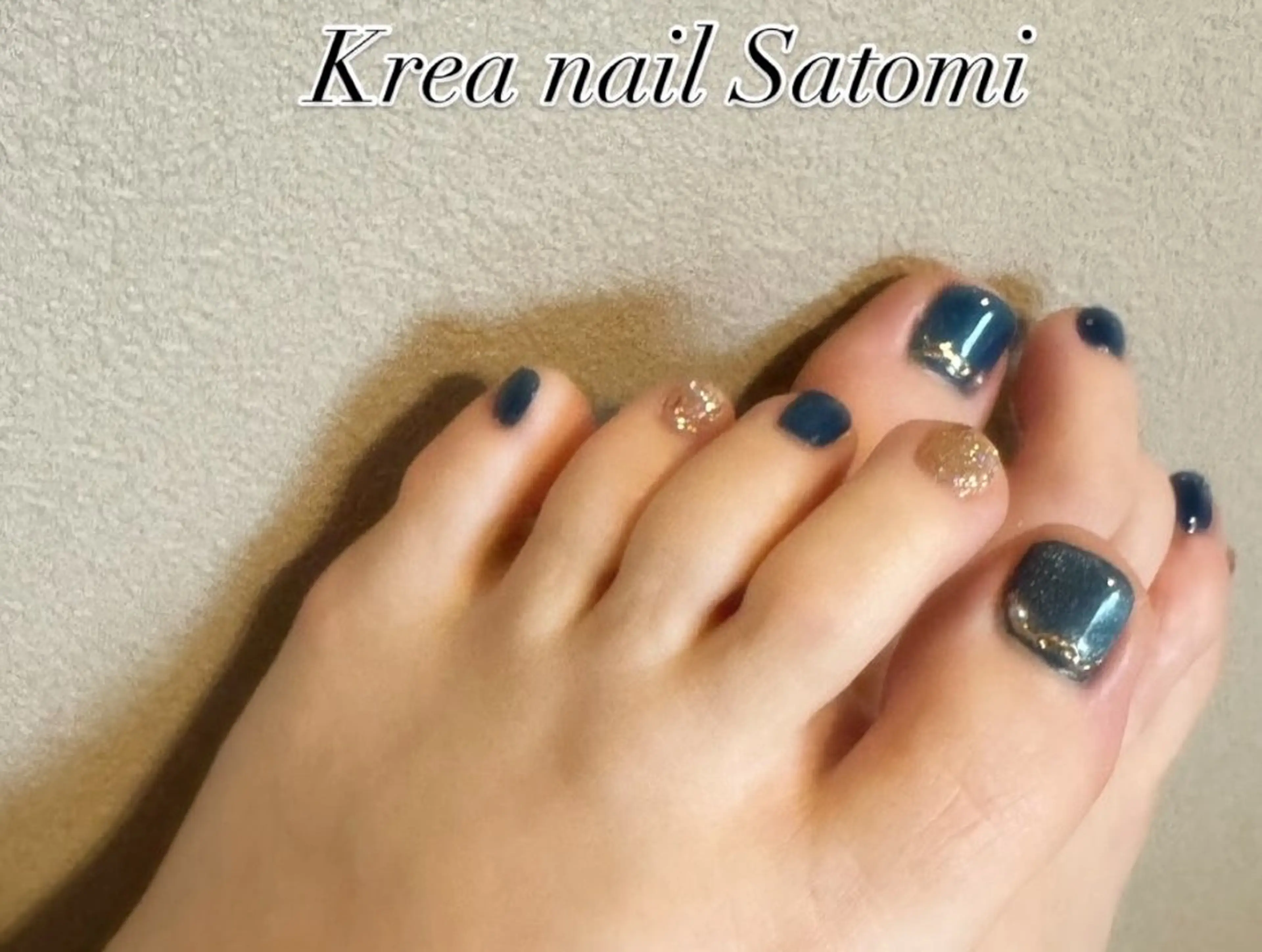 ネイル フットネイル マグネットネイル フットネイル Krea nail Satomiのネイルデザイン