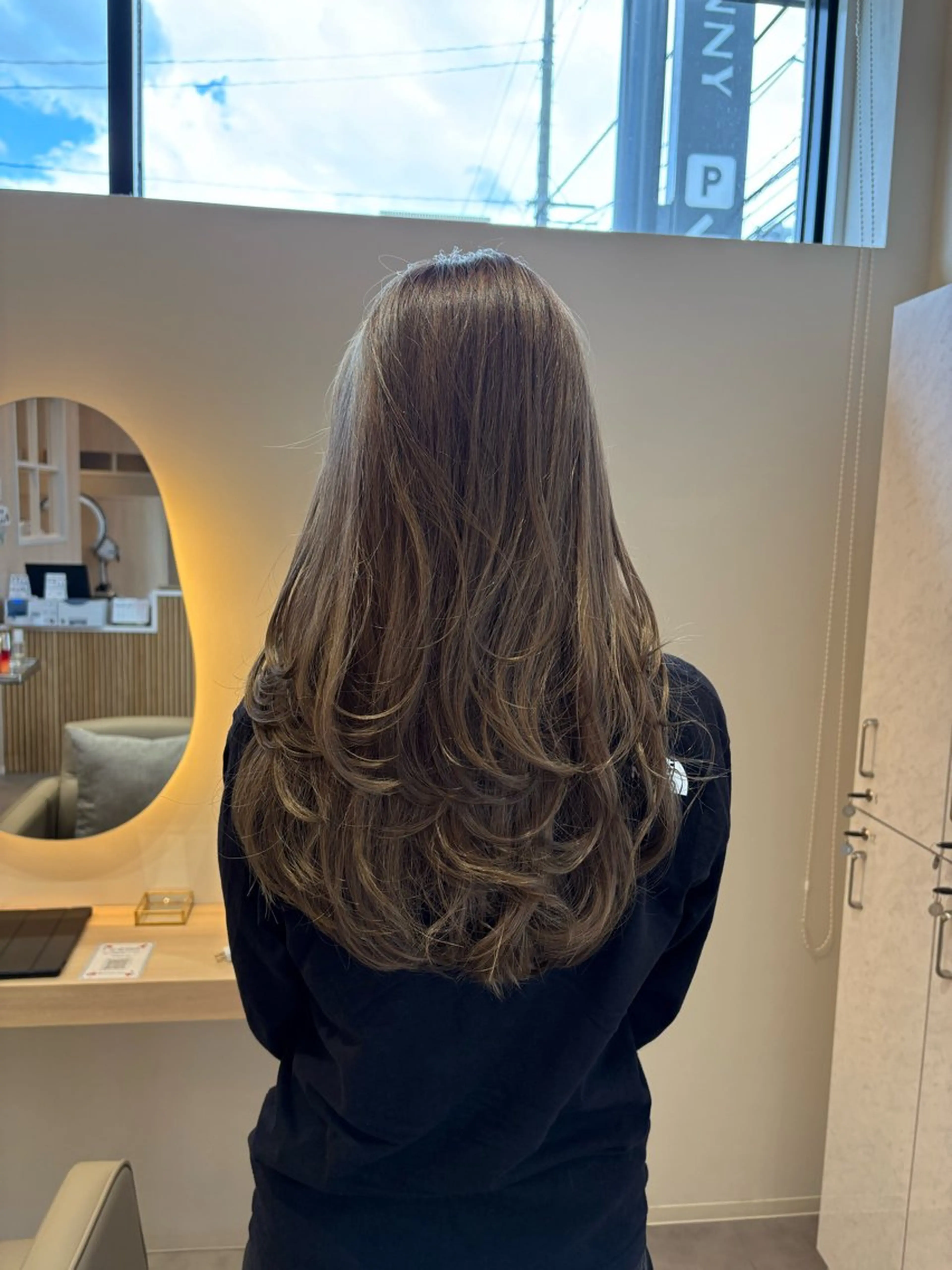 ロング カラー カット ヘアカラー レイヤー/透明感/髪 質改善/メンズ/佐藤のヘアスタイル