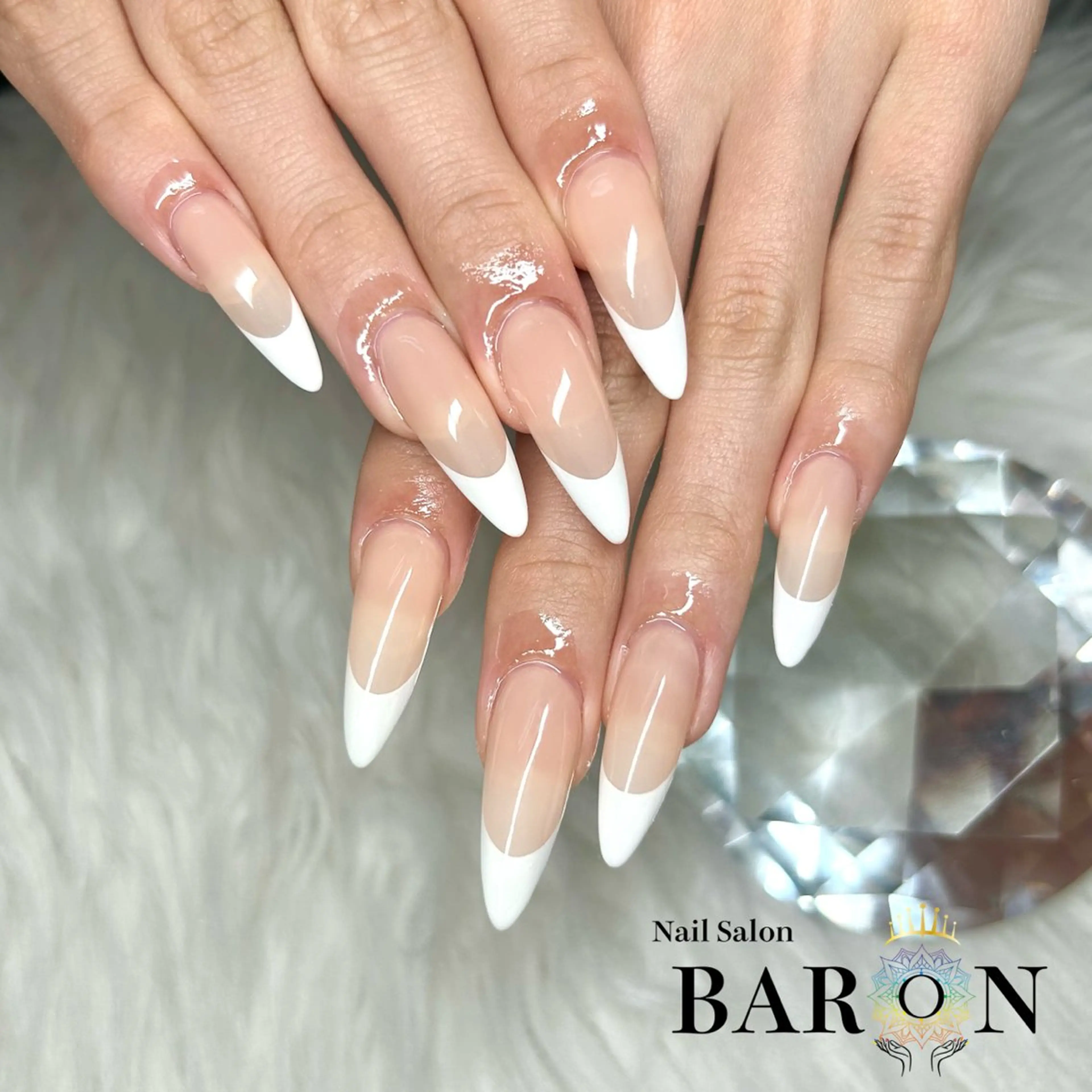 ネイル フレンチネイル ♛︎BARON♛︎ SUMIRE.のネイルデザイン