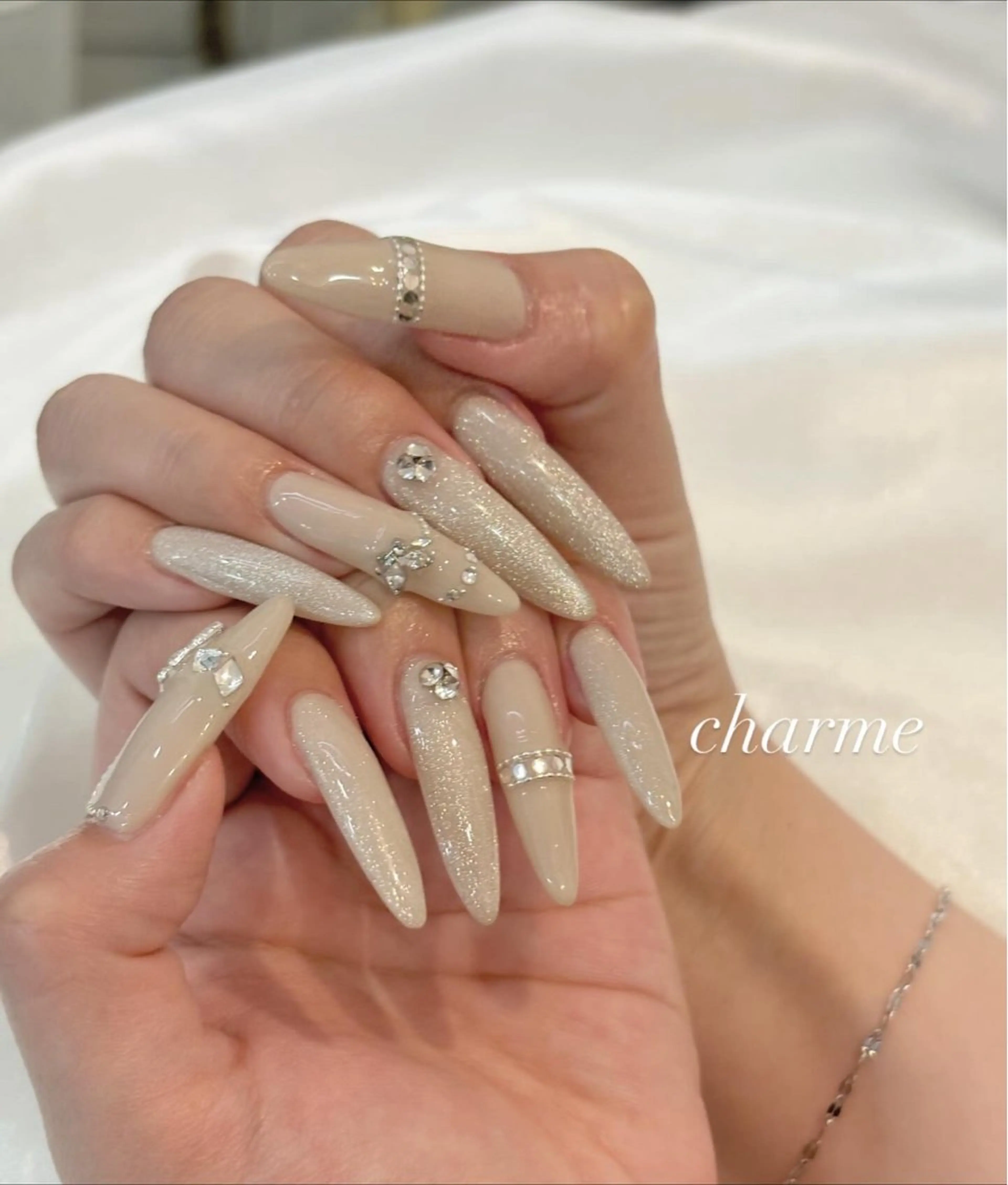 ネイル 持ち込み ハンドネイル charme nailのネイルデザイン