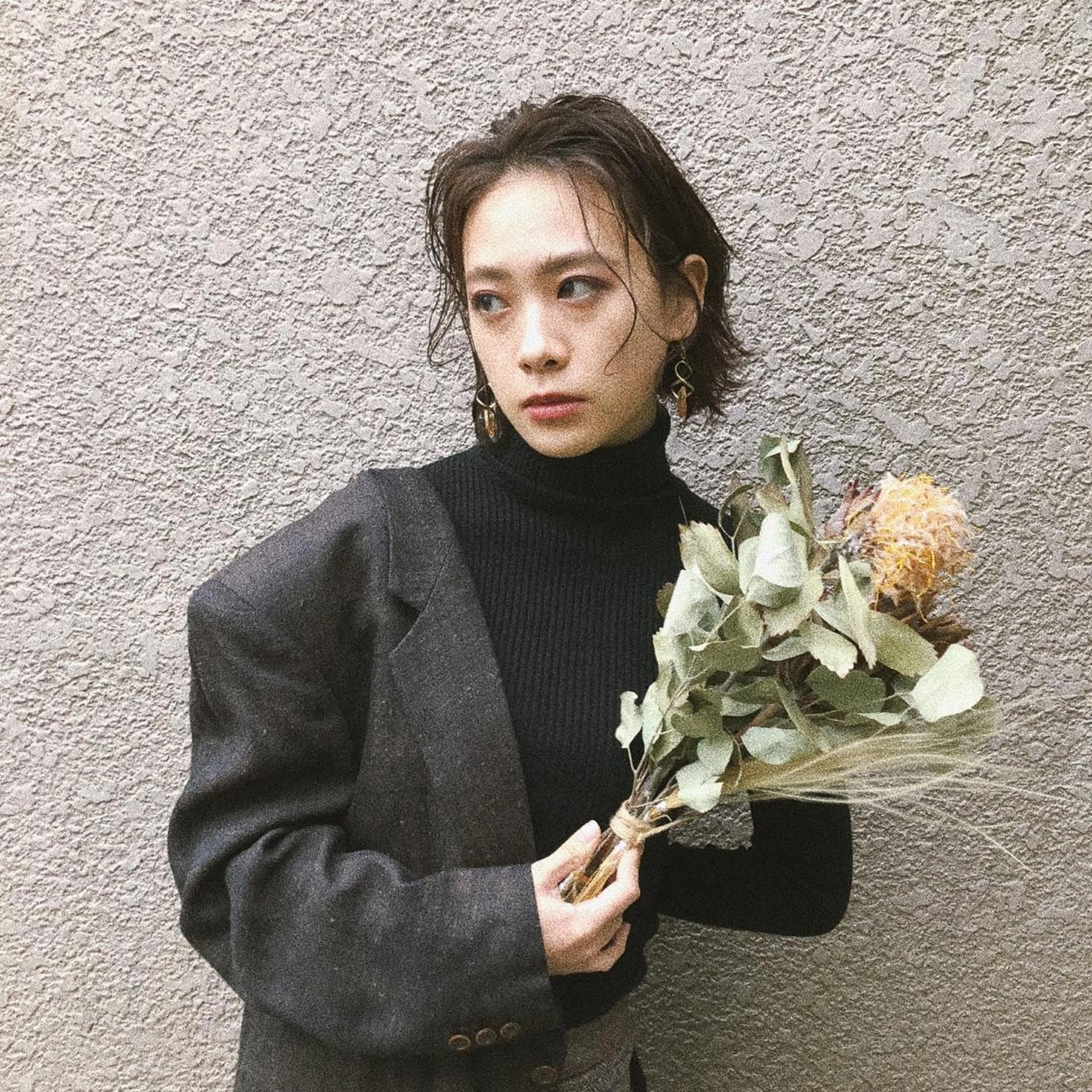 ミディアム かきあげバング 【韓国風くびれヘア】 joule小木曽輝のヘアスタイル