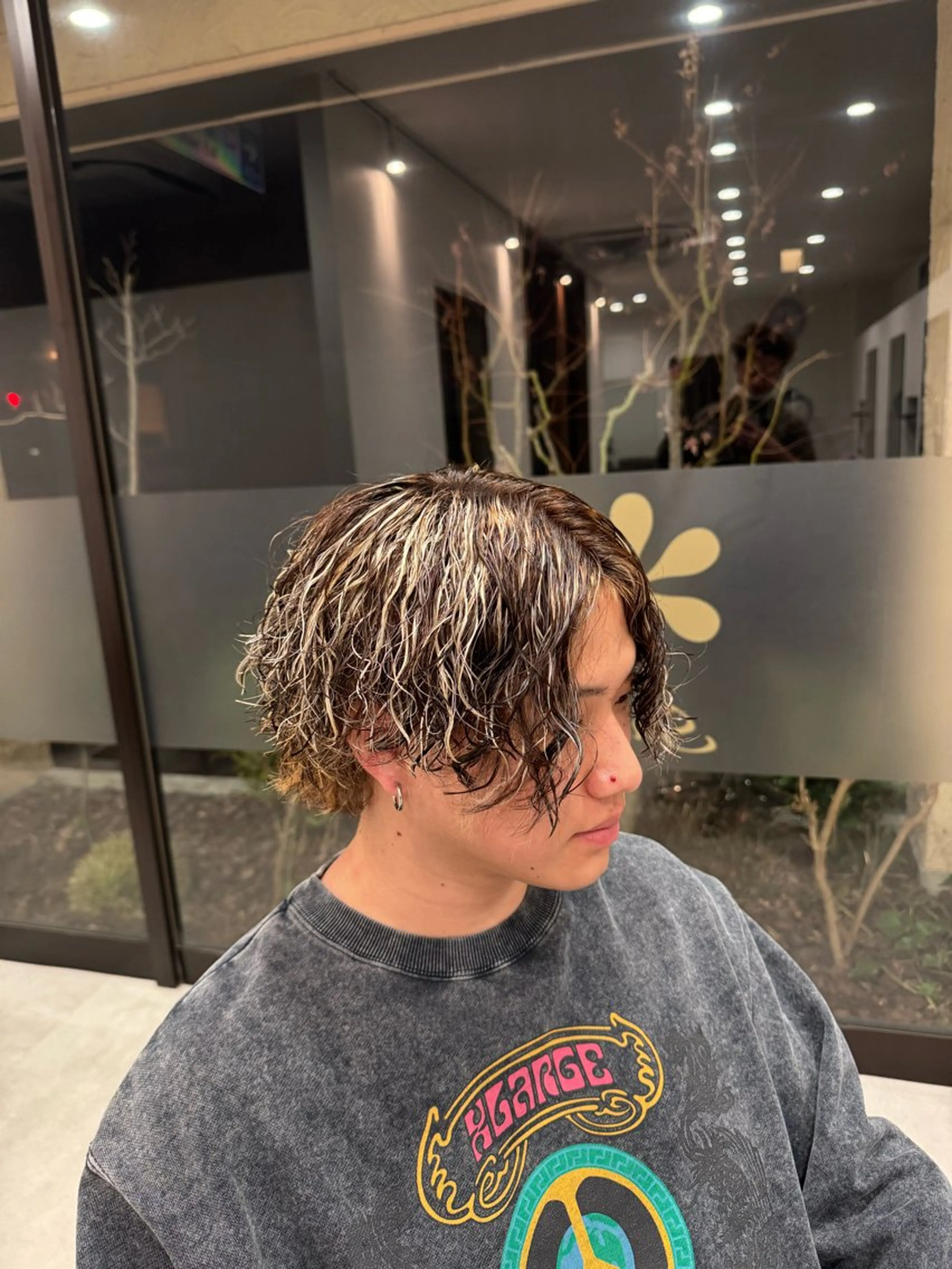 メンズ メンズハイライト 林 翔空のヘアスタイル