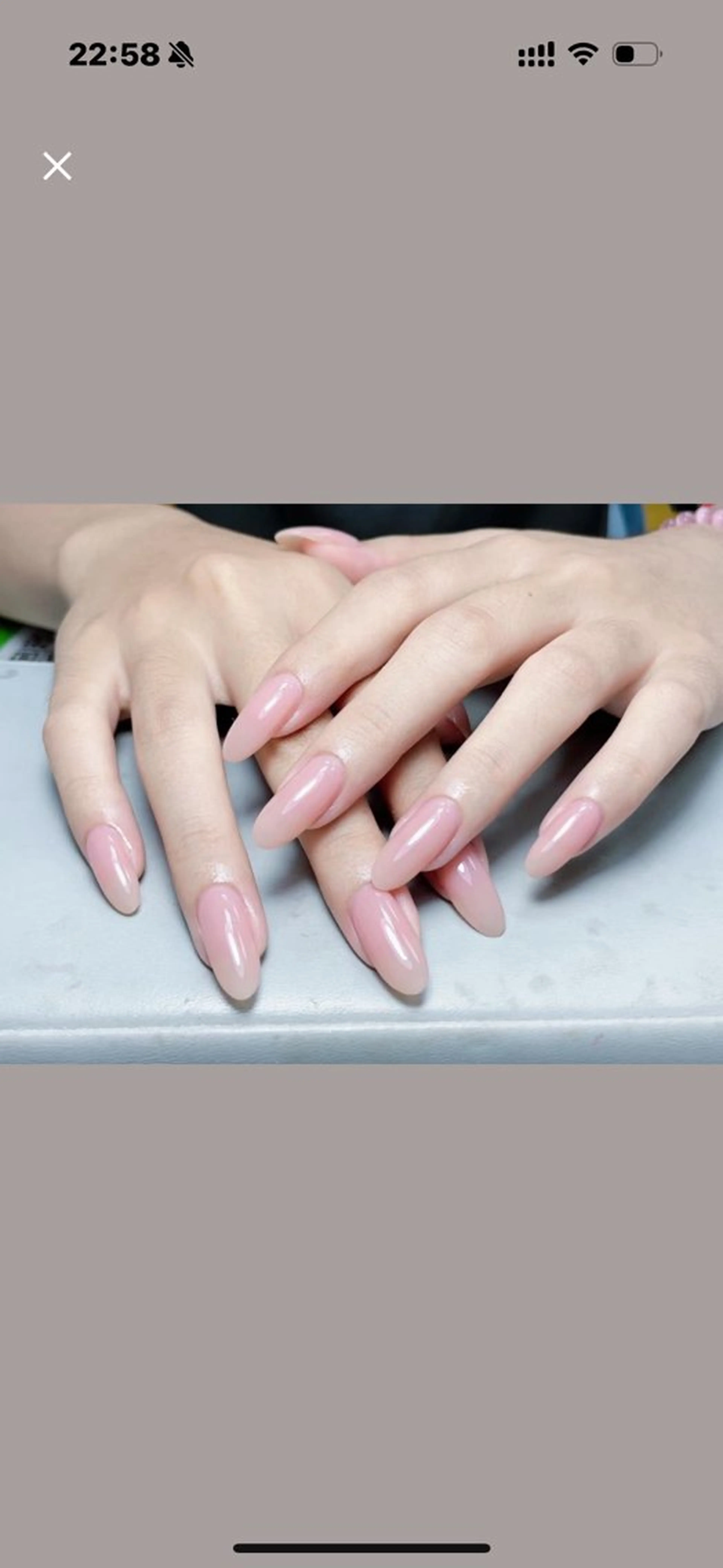 500色から選べるハンドワンカラー【ソフトジェルオフ無料 ケア込み】の写真