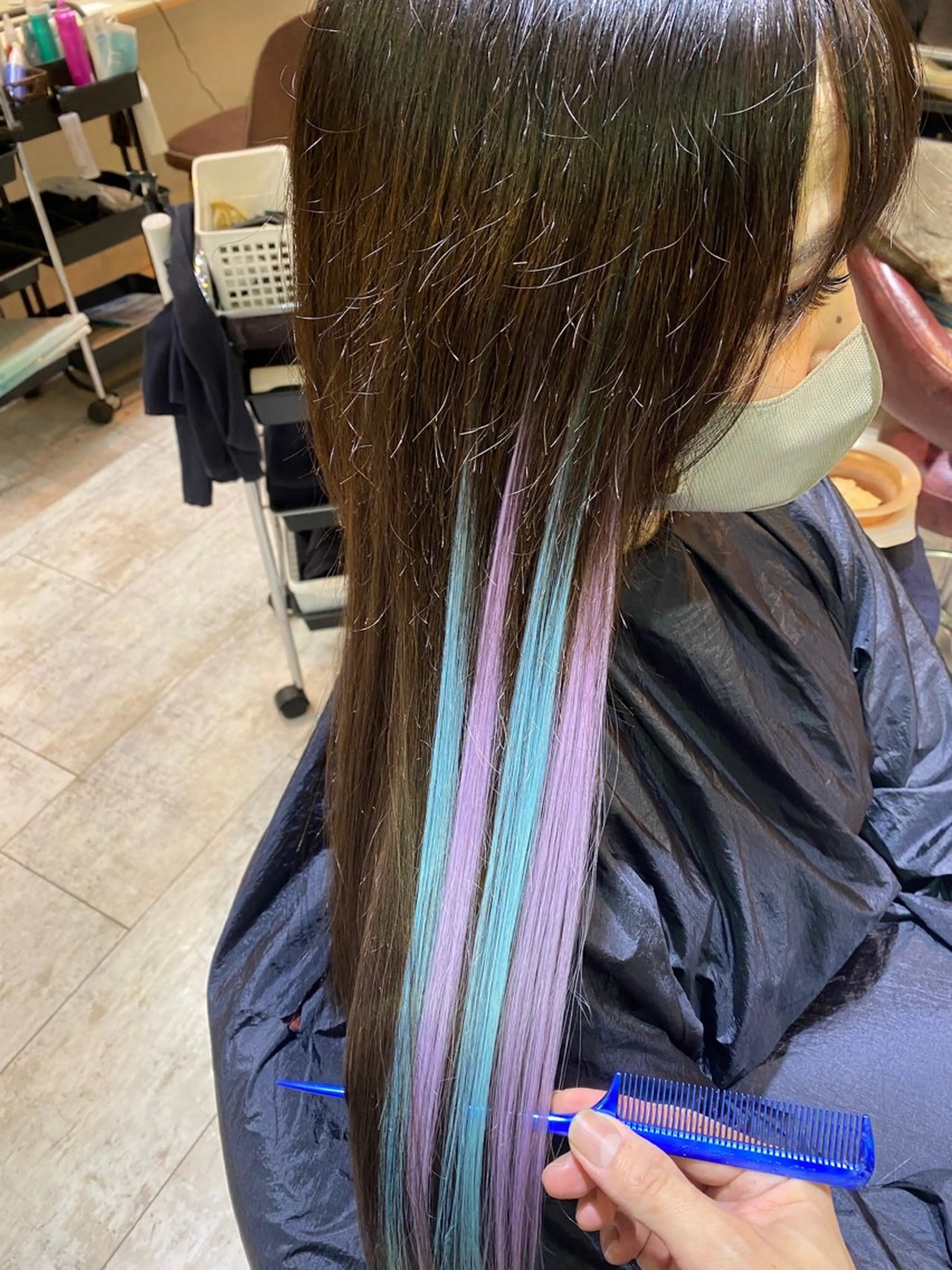 ロング カラー 佐伯 りょうのヘアスタイル