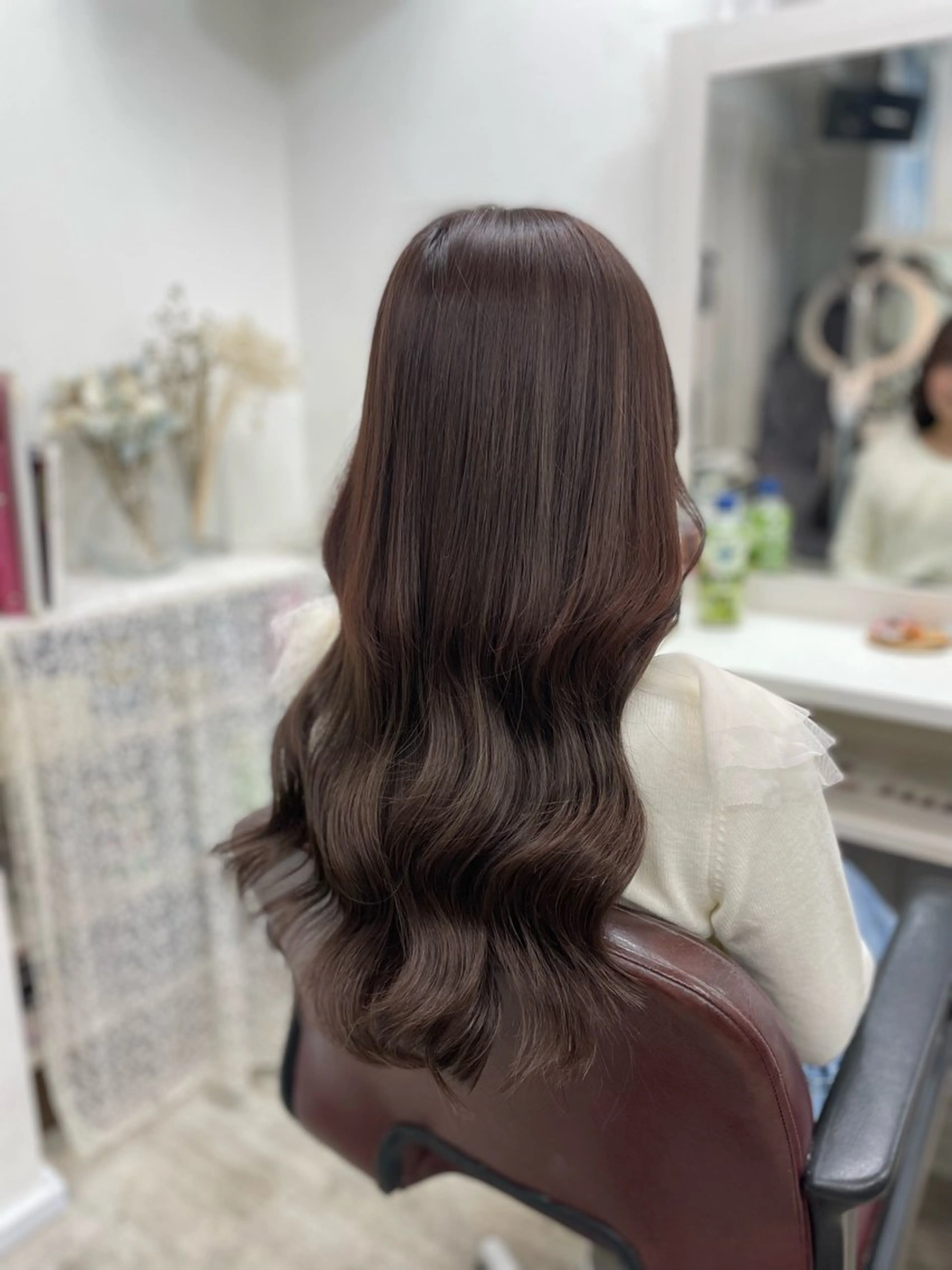 ロング カラー カット ヘアカラー エクステ ヘアセット 韓国ヘア🤍髪質改善 🇰🇷AKANEのヘアスタイル
