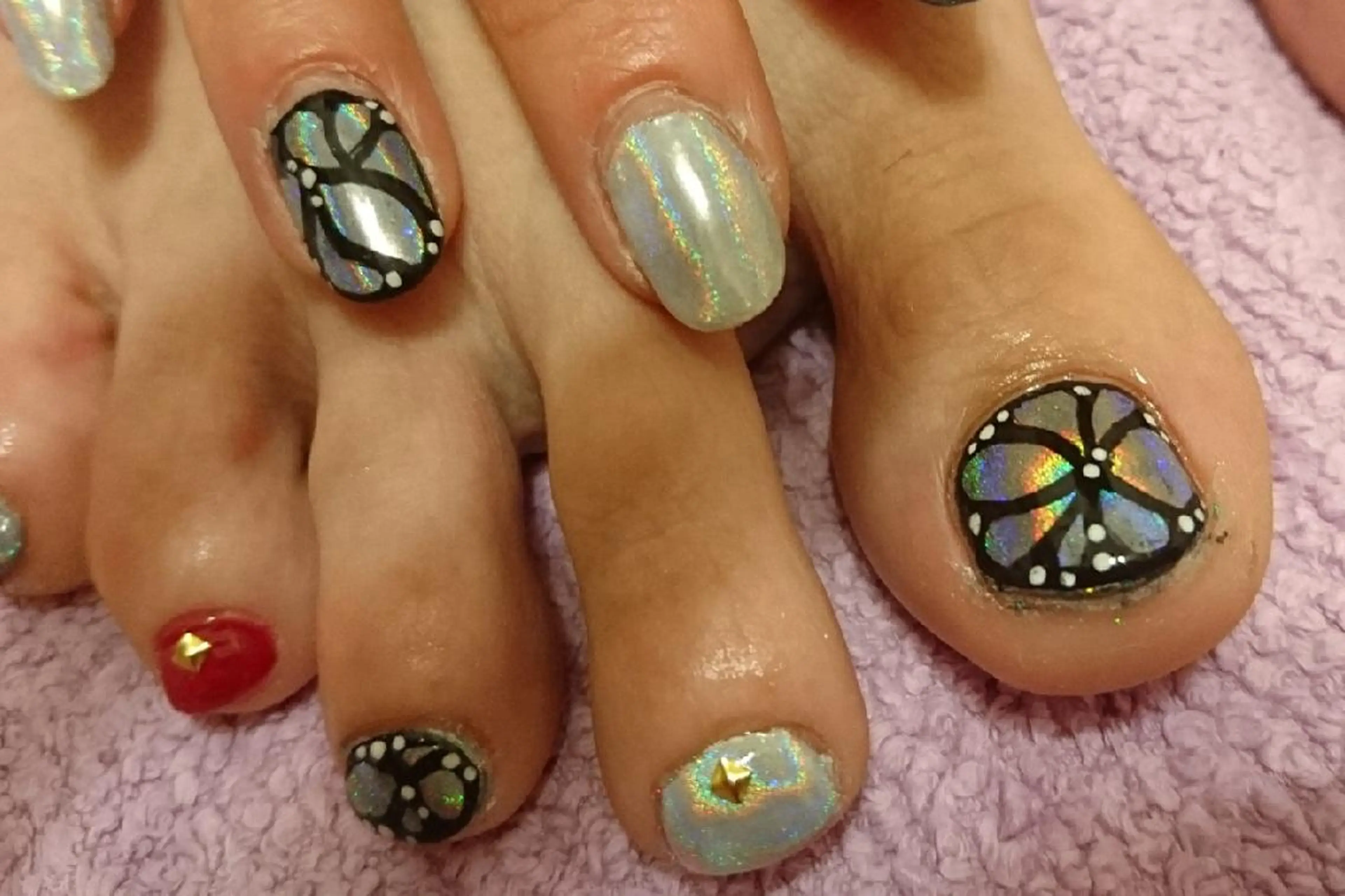 ネイル アートネイル フットネイル ジェルネイル あんきち    のネイルデザイン