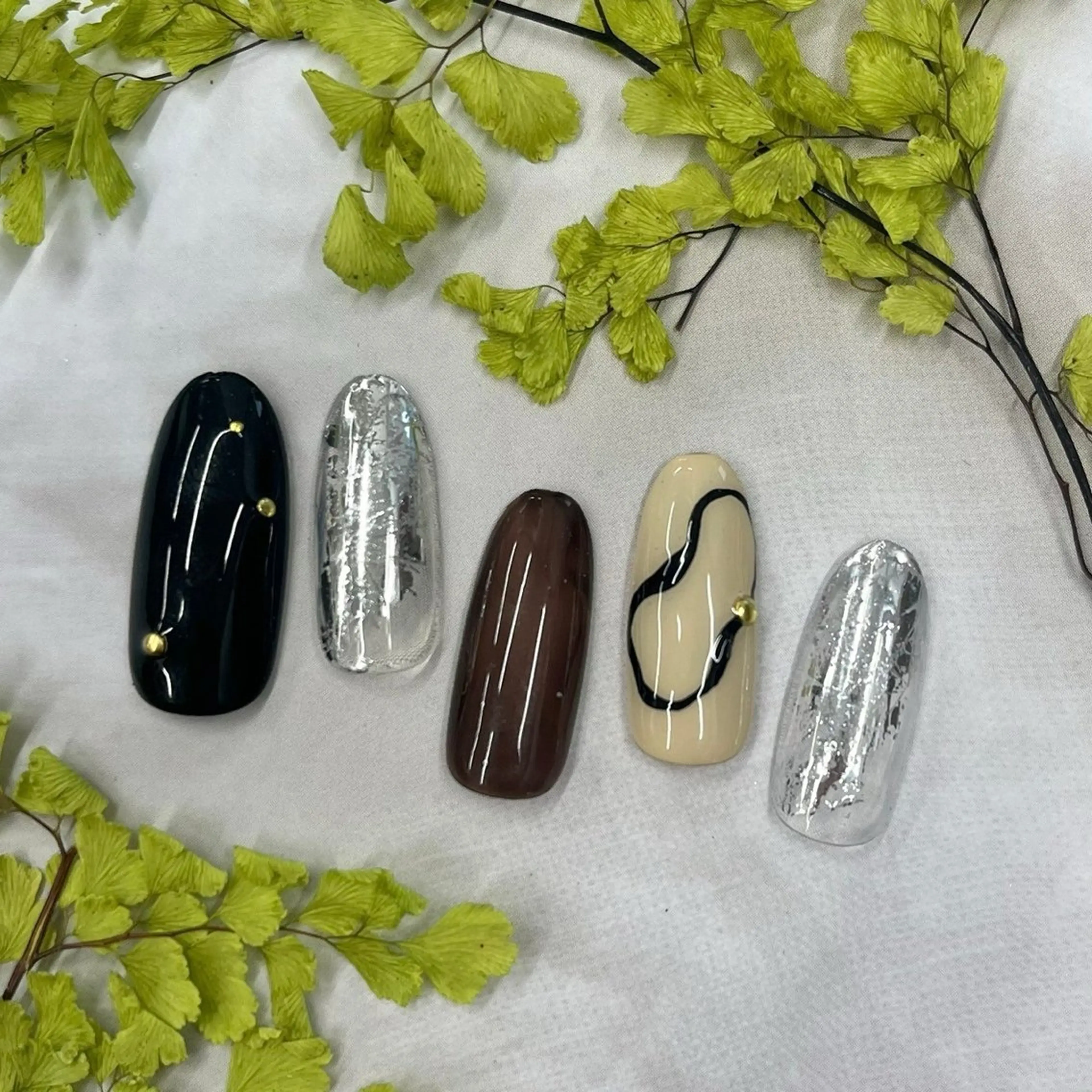 ネイル ⭐︎休業中の練習⭐︎ JNA認定講師髙橋のネイルデザイン