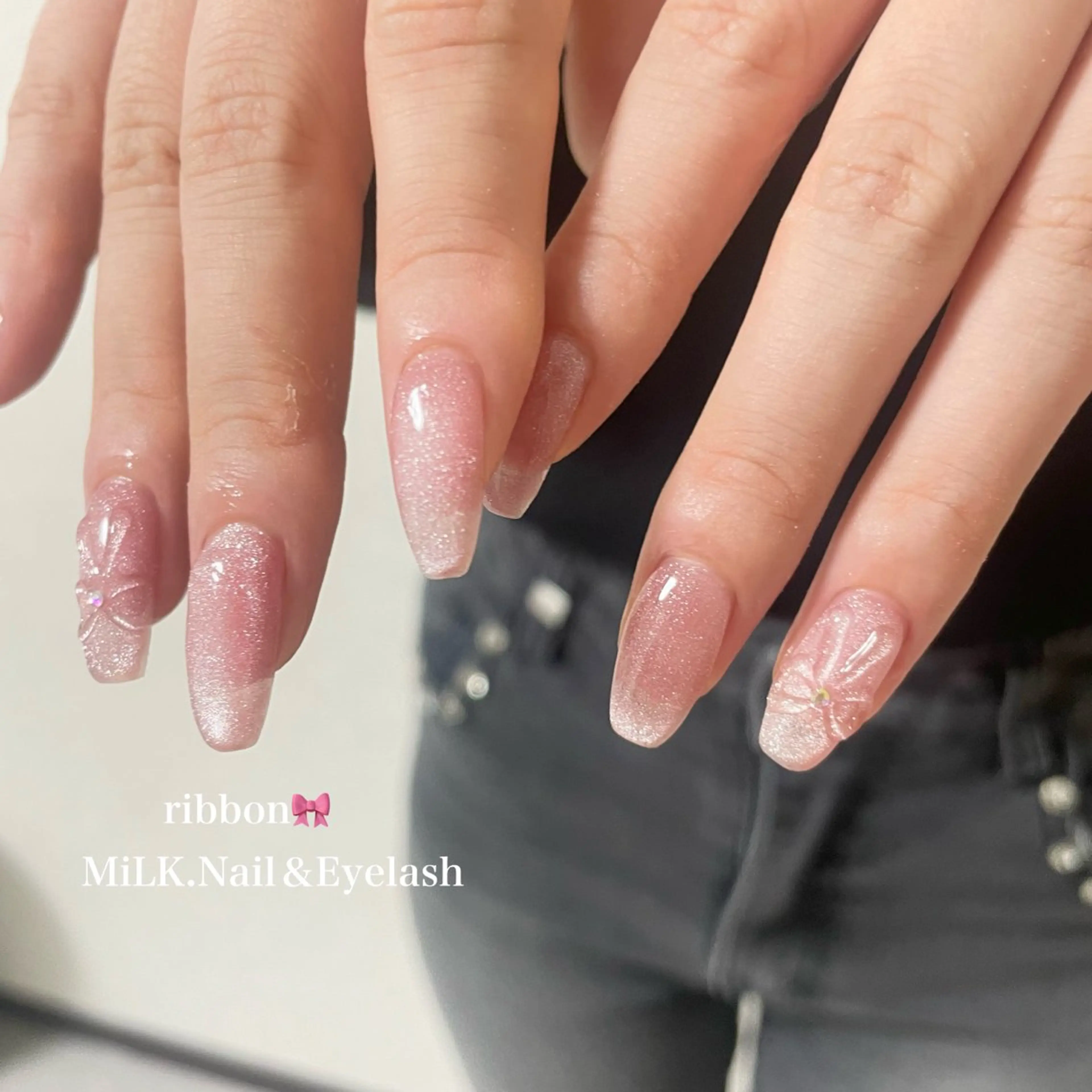 ネイル シンプルネイル ハンドネイル MiLK. wakaのマツエク・マツパデザイン