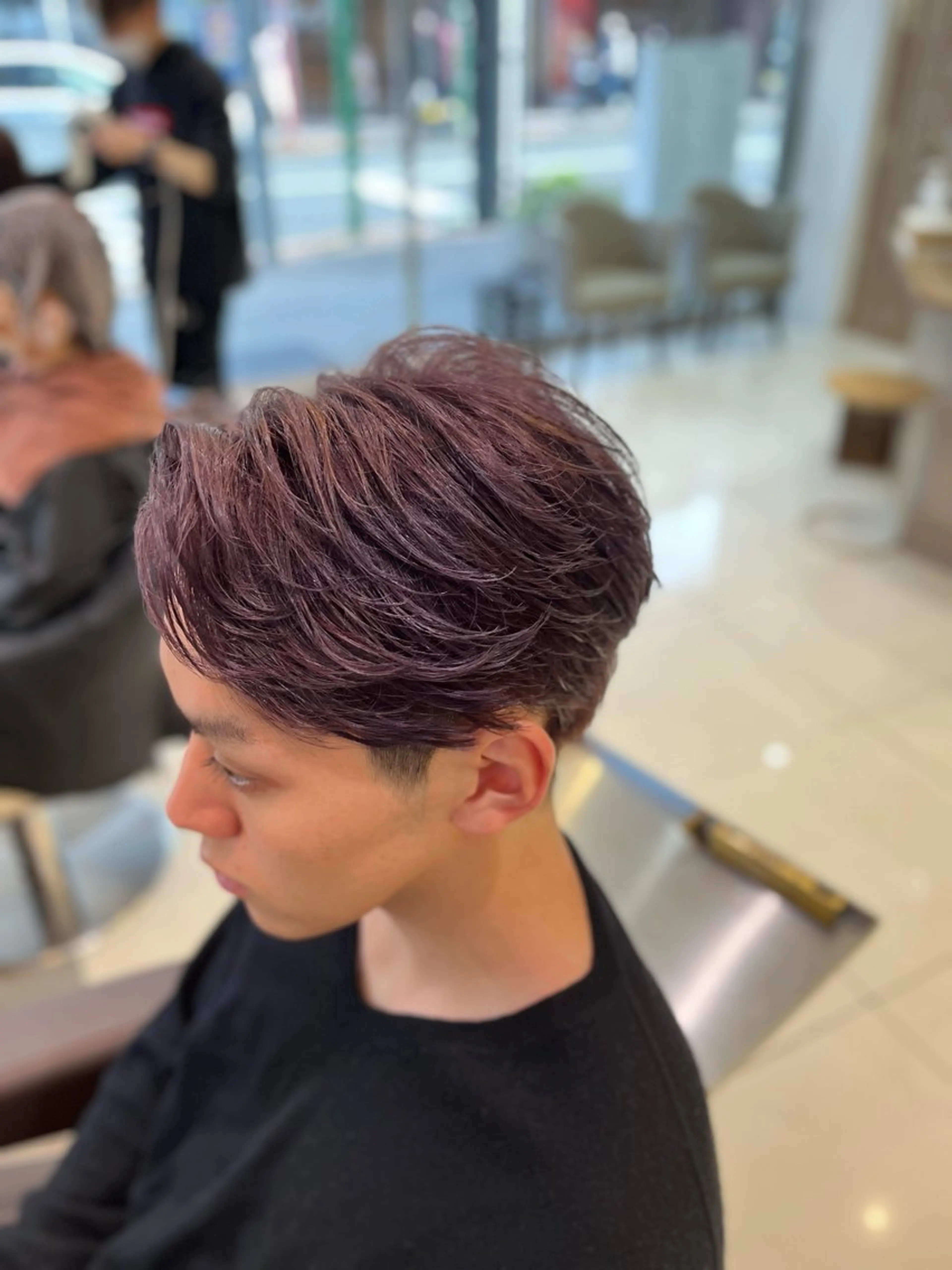 カラー パーマ メンズ 【メンズパーマ✨️ 髪質改善矯正】岩城のヘアスタイル