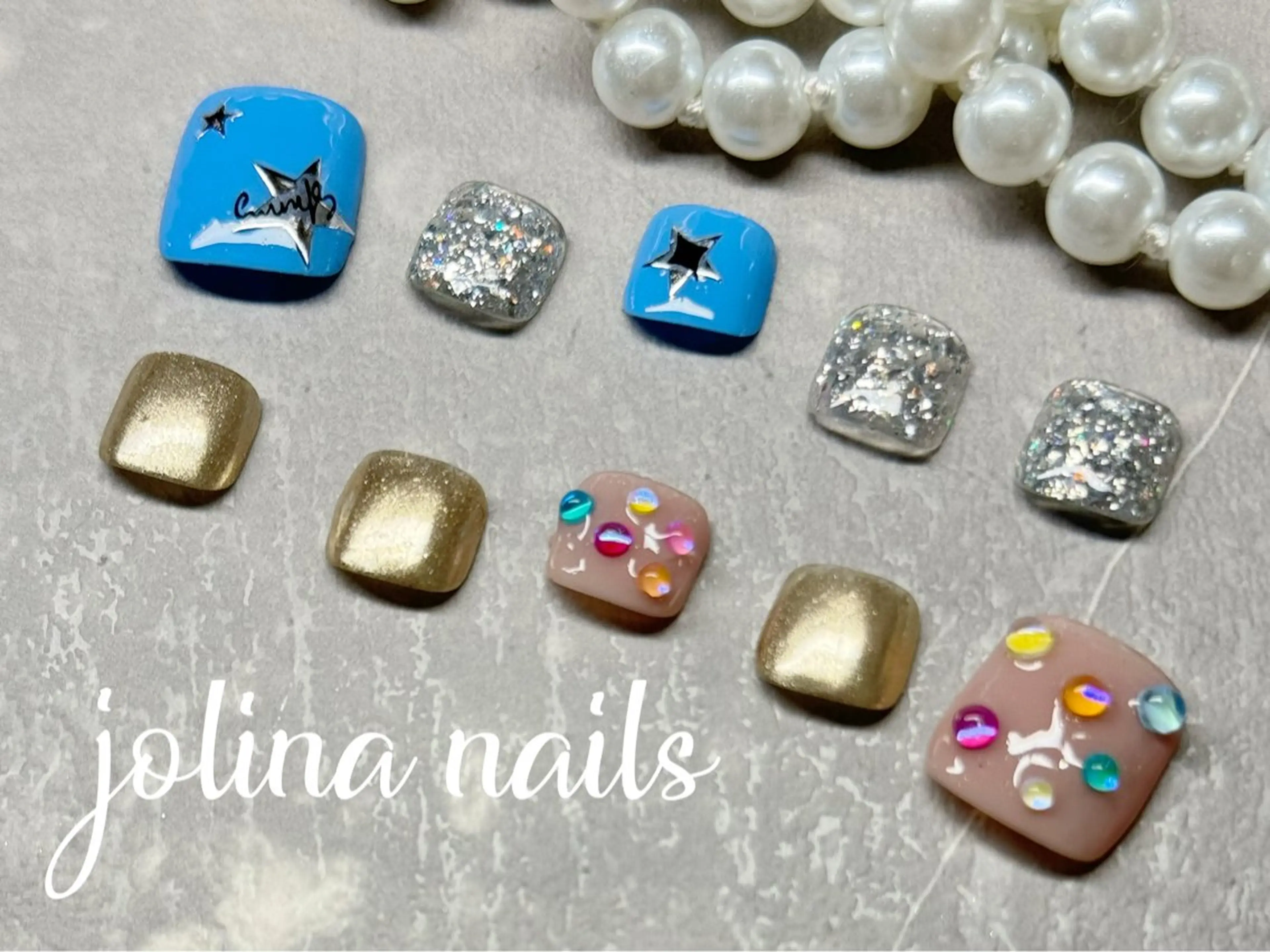 ネイル スカルプネイル ネイルチップ フットネイル jolina nails鶴見店のネイルデザイン