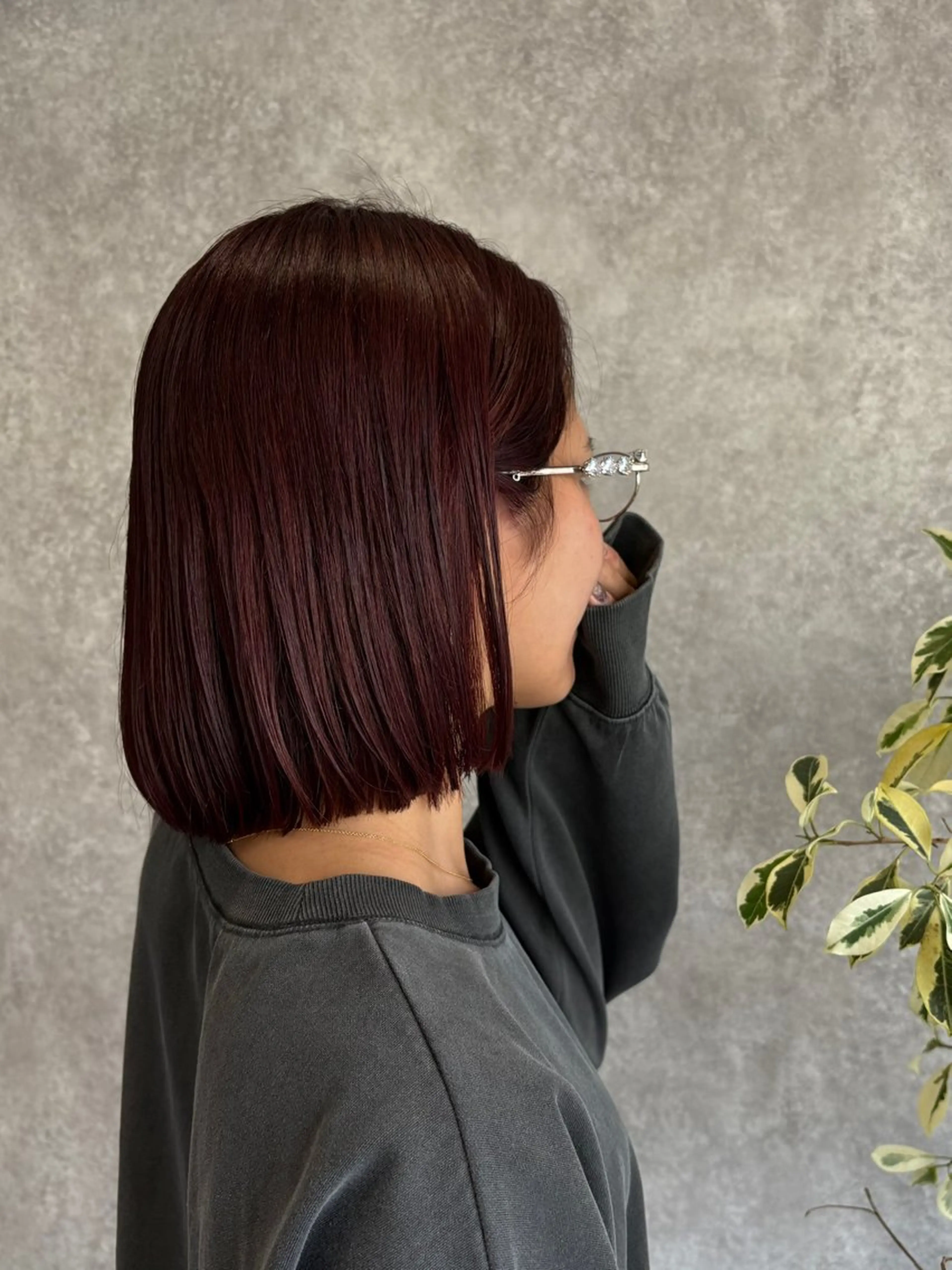 ショート ヘアカラー ナチュラル🪽透明感 艶カラー/吉塚樋口のヘアスタイル