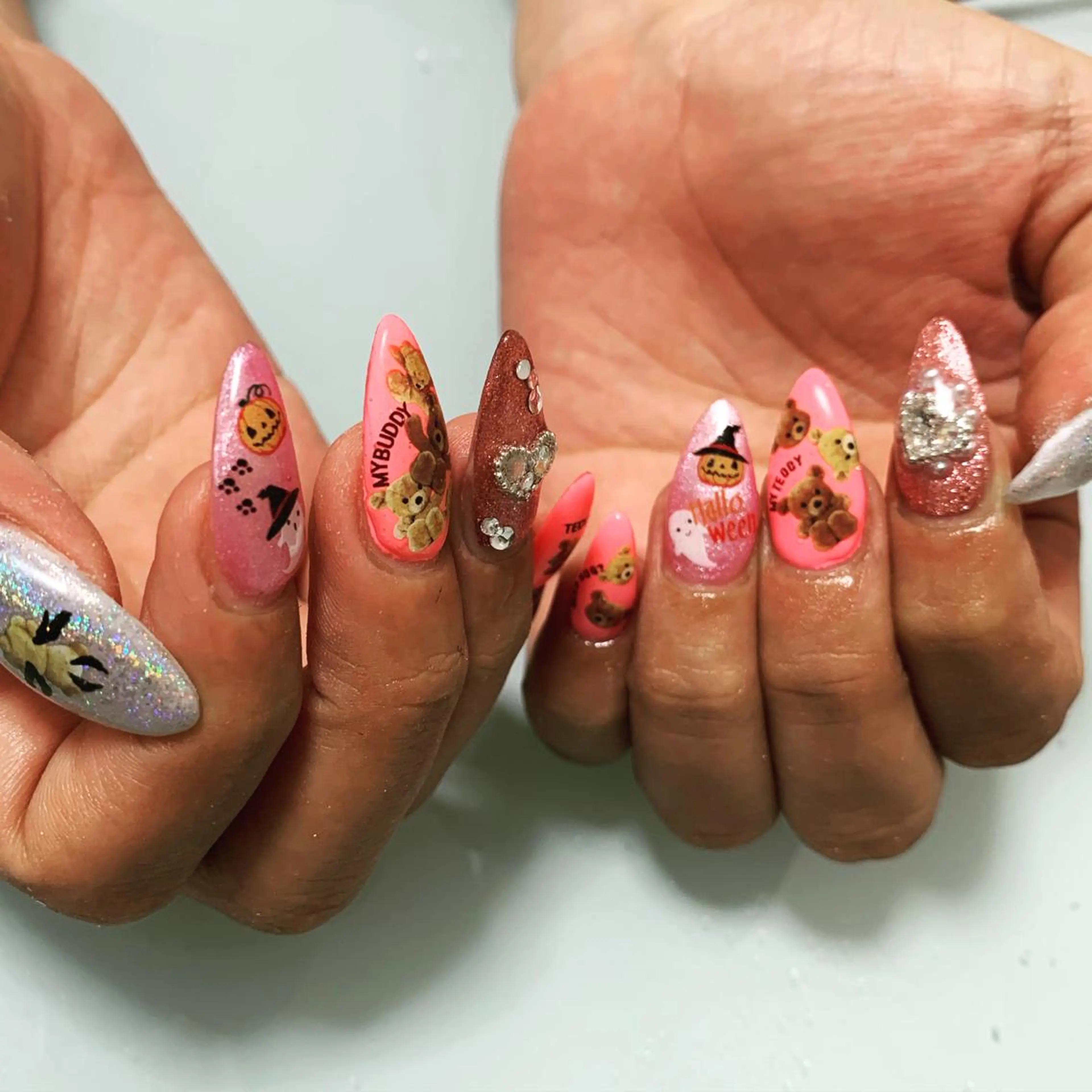 ネイル ハンドネイル 🌙🫧CHARME (RUKA)🦋🫧のネイルデザイン