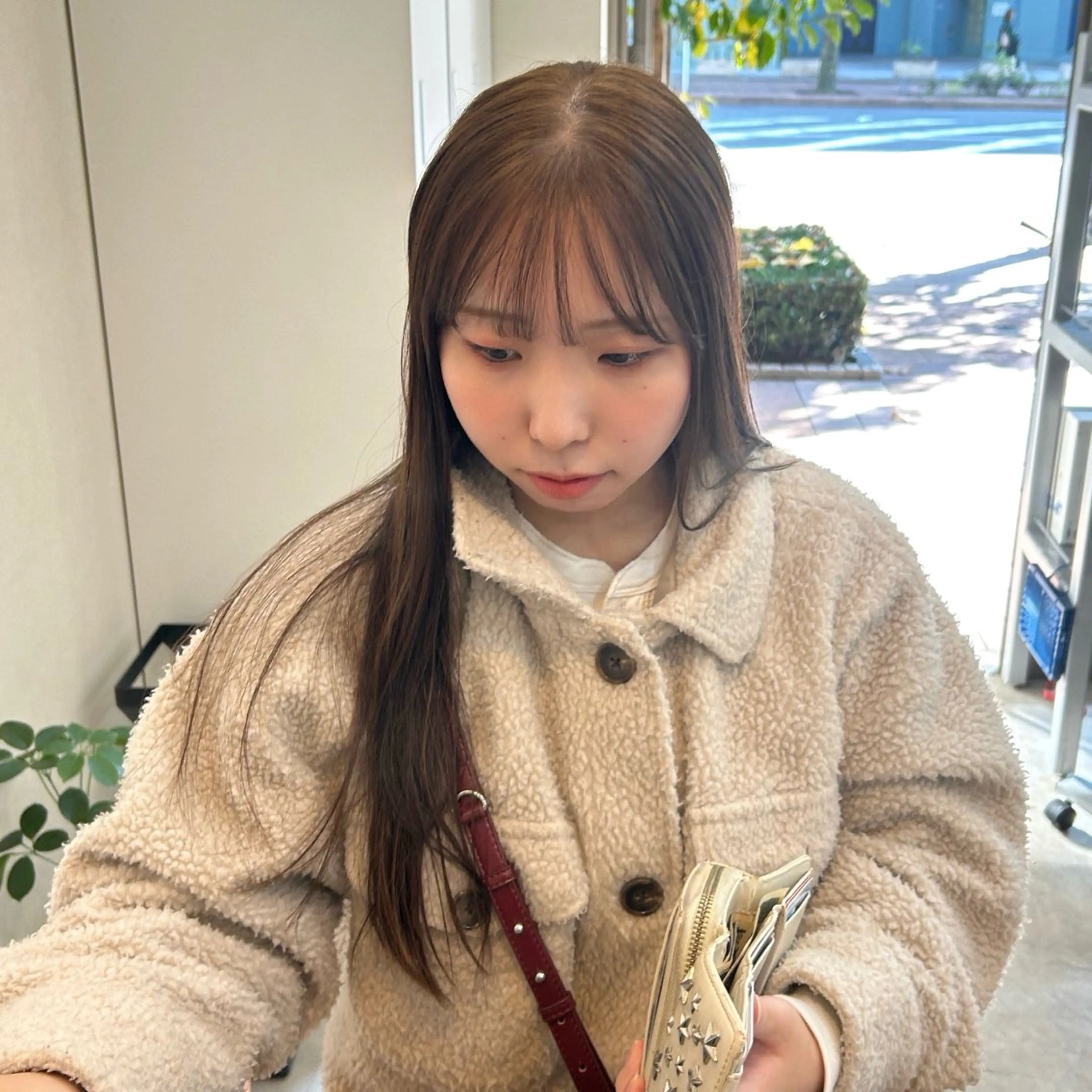 ロング カット ヘアカラー トリートメント MIDORI🎀 透明感/ベージュのヘアスタイル