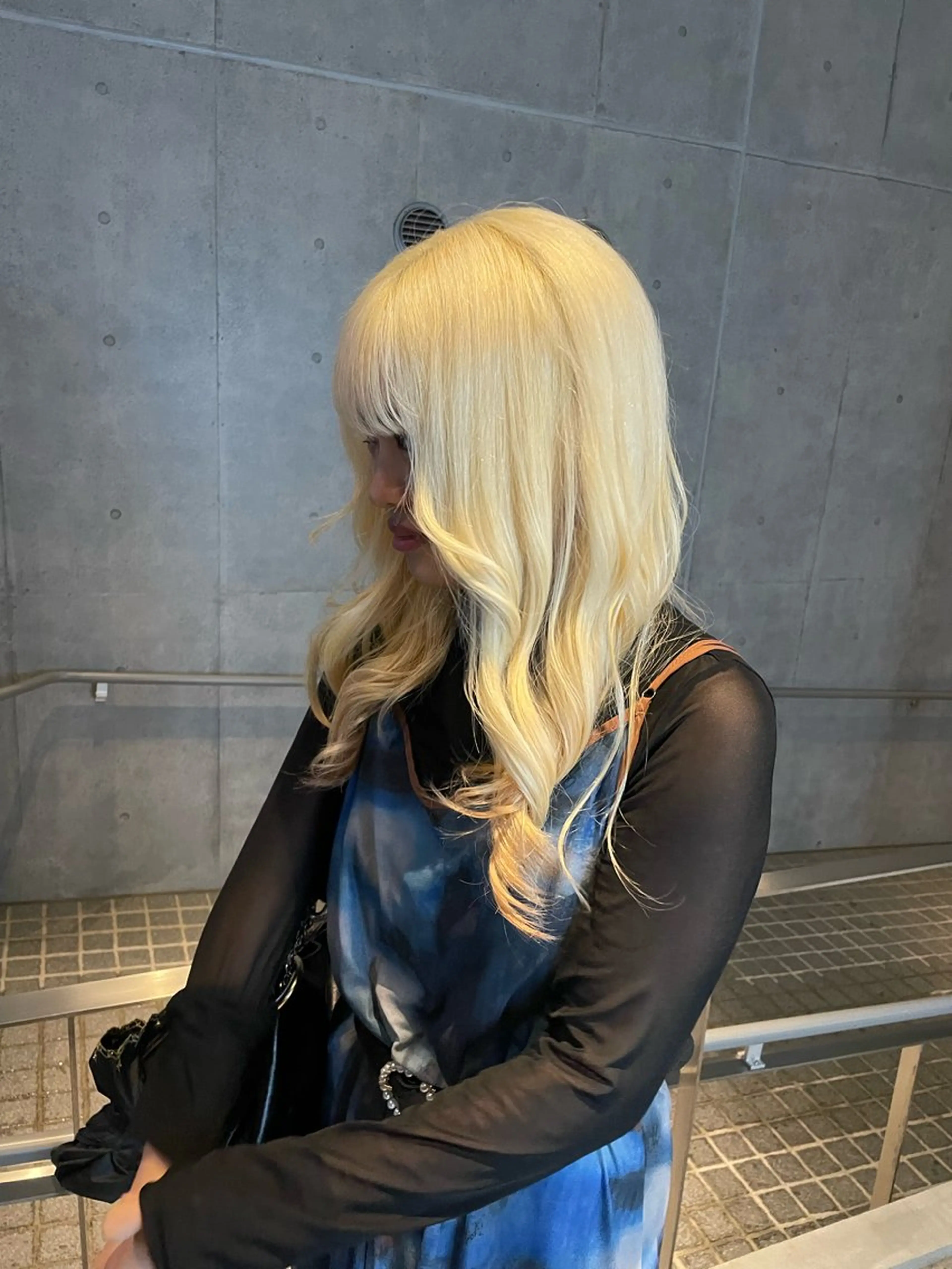 セミロング カラー 🌈メンズパーマ🌈 メンズカットアリサのヘアスタイル