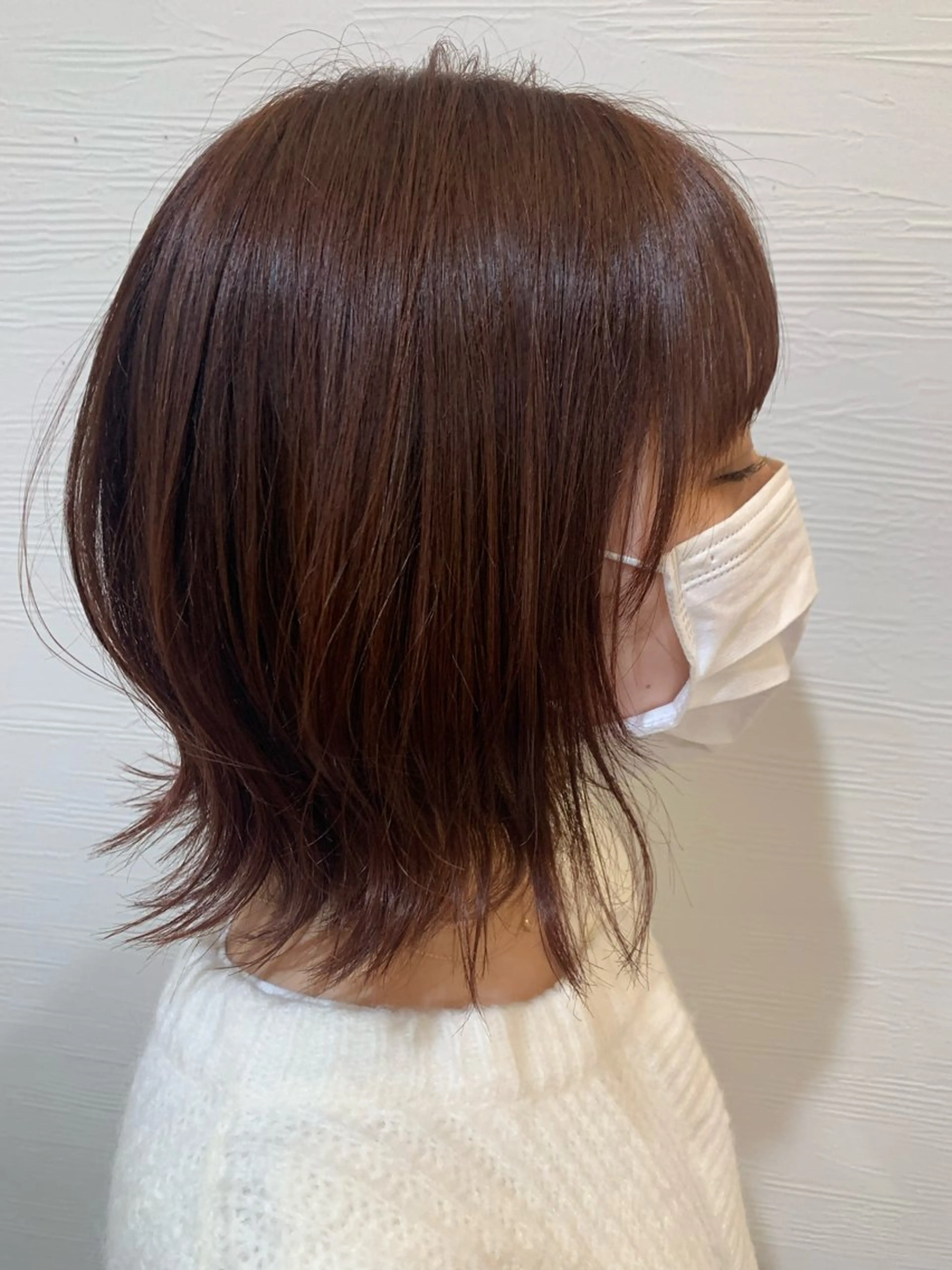 ミディアム カラー 都築 優菜のヘアスタイル