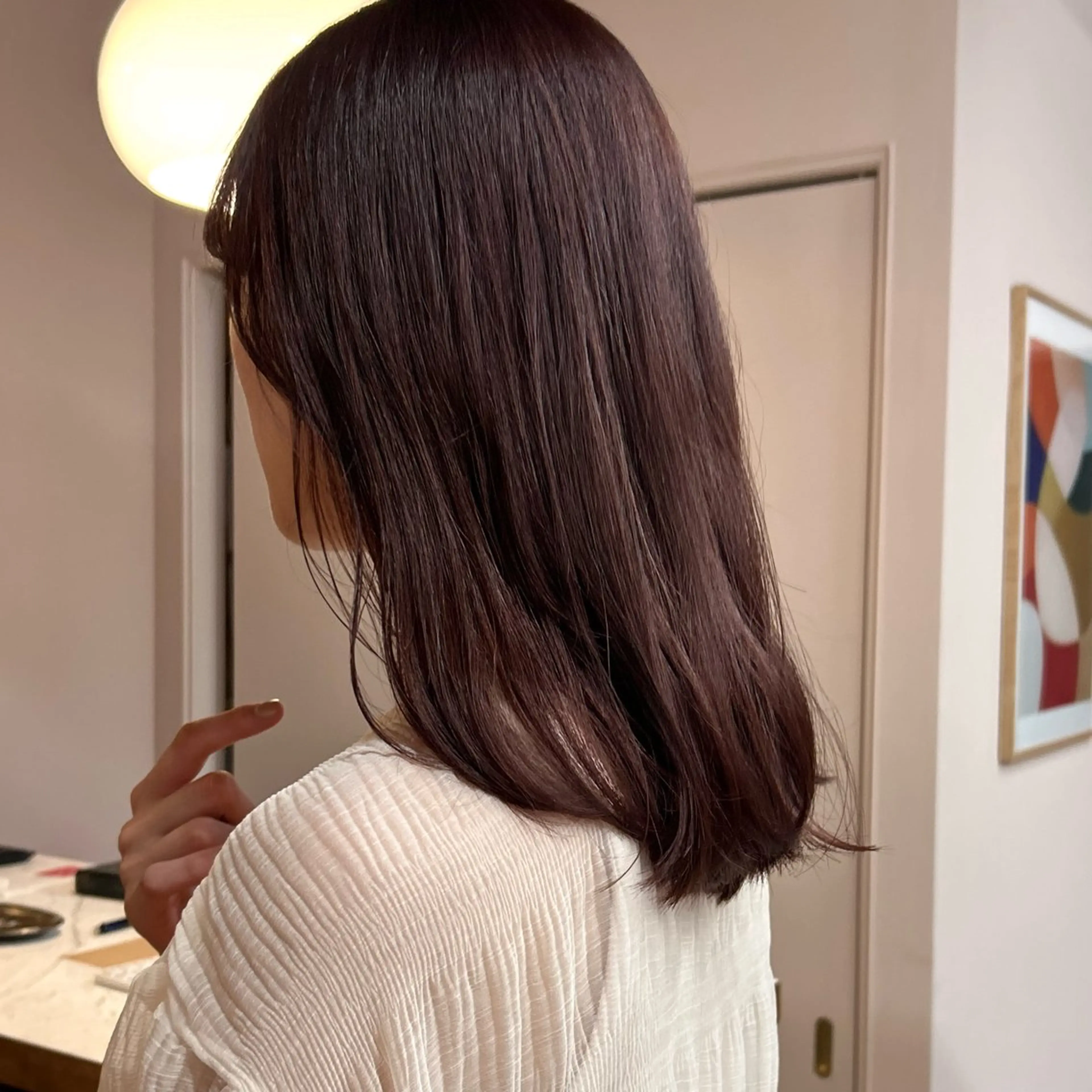 ミディアム カラー MUKU リカのヘアスタイル