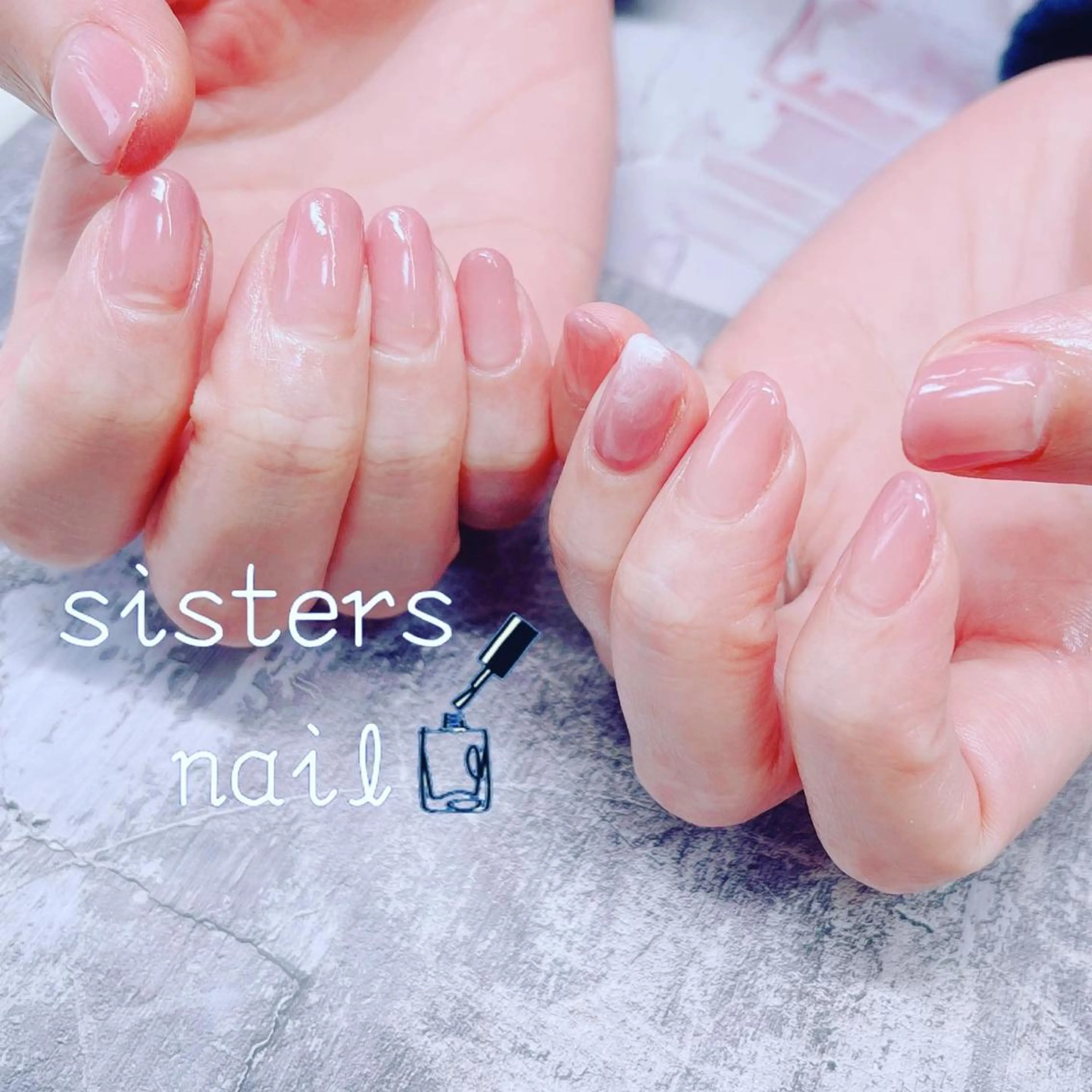 ネイル アートネイル ブルー グラデーション 大理石ネイル(マーブル) オフィスネイル ハンドネイル フットネイル ハンドケア sisters nail.fのネイルデザイン