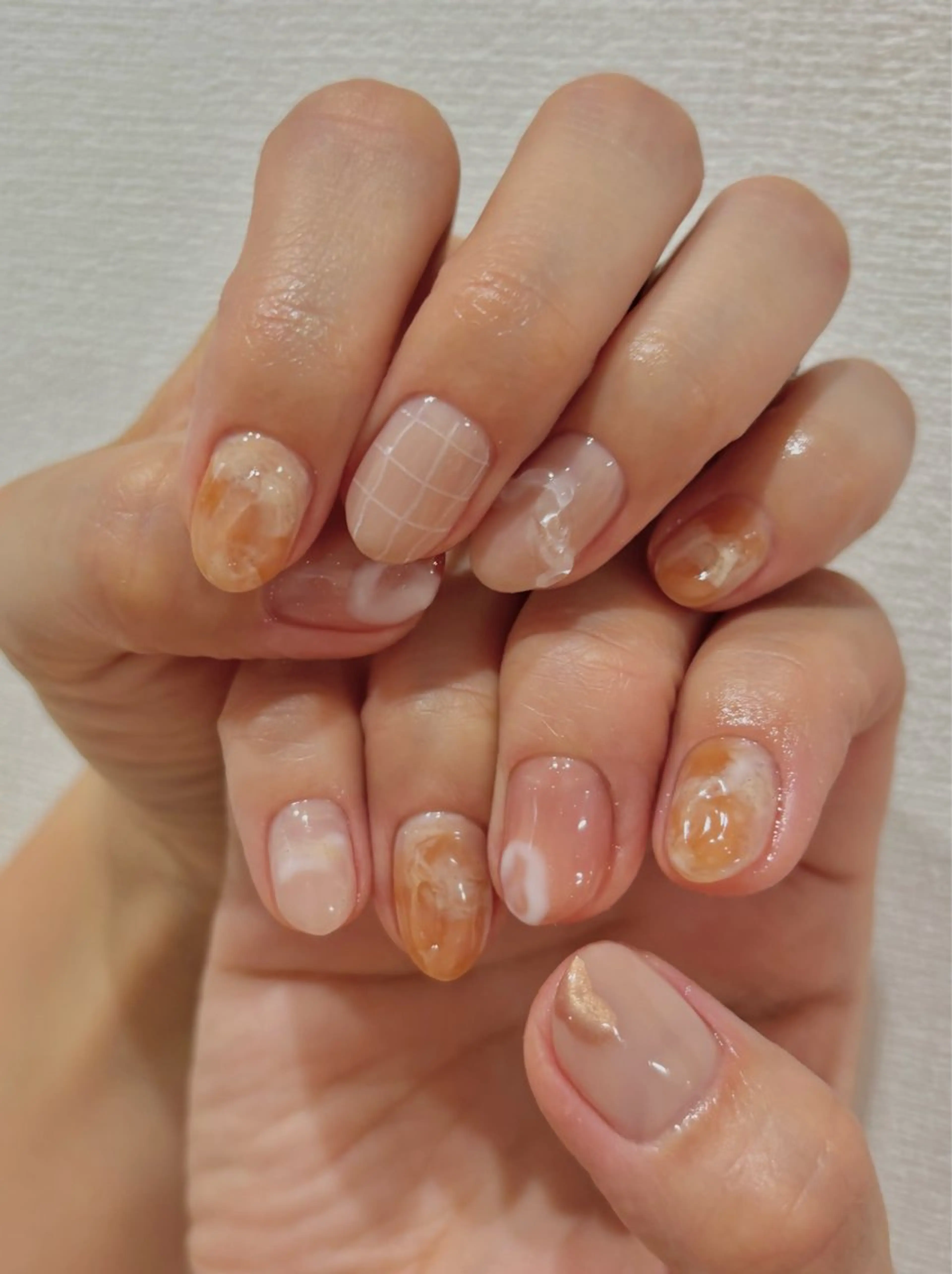 ネイル ニュアンスネイル ハンドネイル amélier ꕁアメリエꕁのネイルデザイン