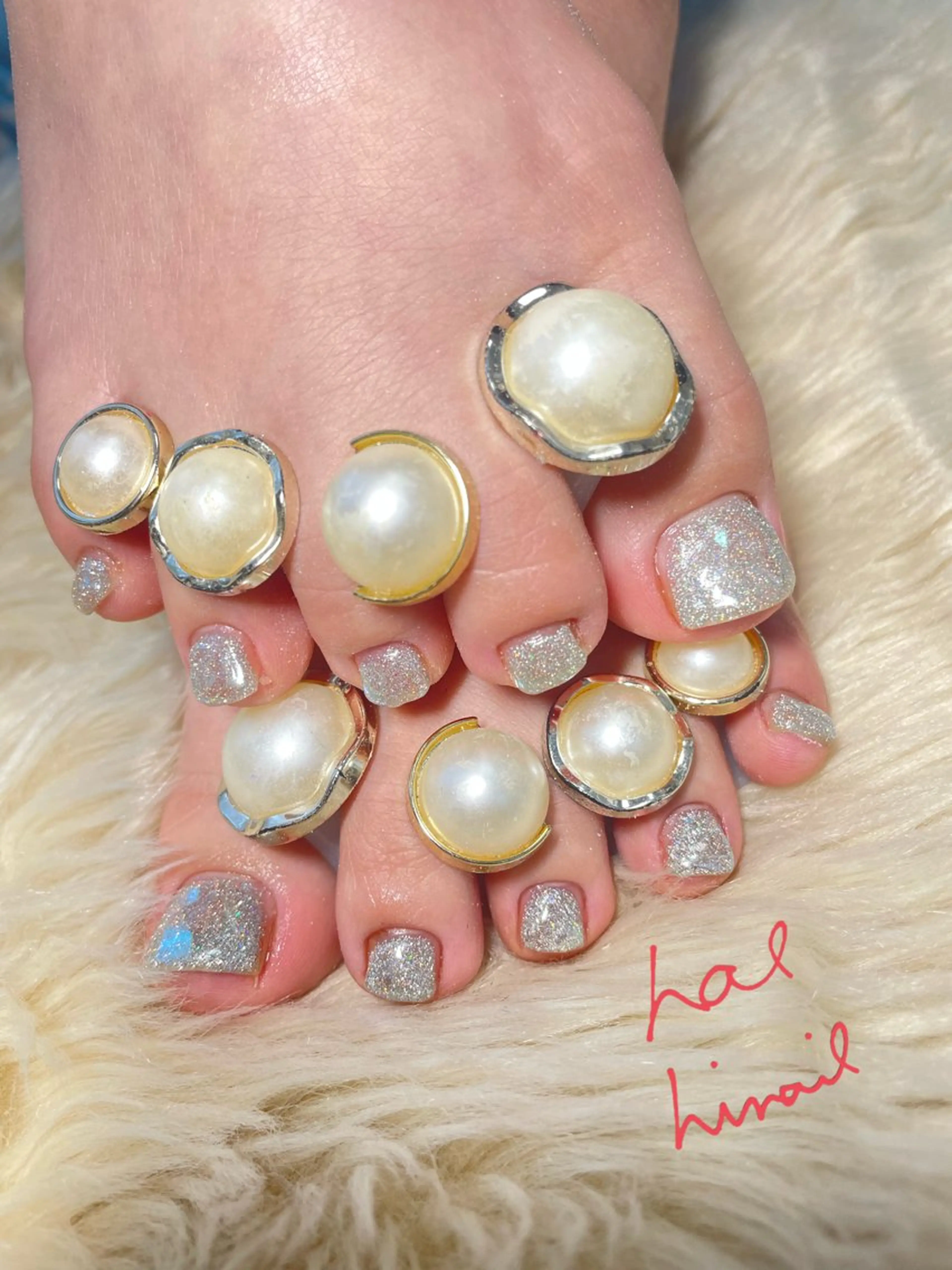 ネイル フラッシュネイル フットネイル はるひな ねいるのネイルデザイン