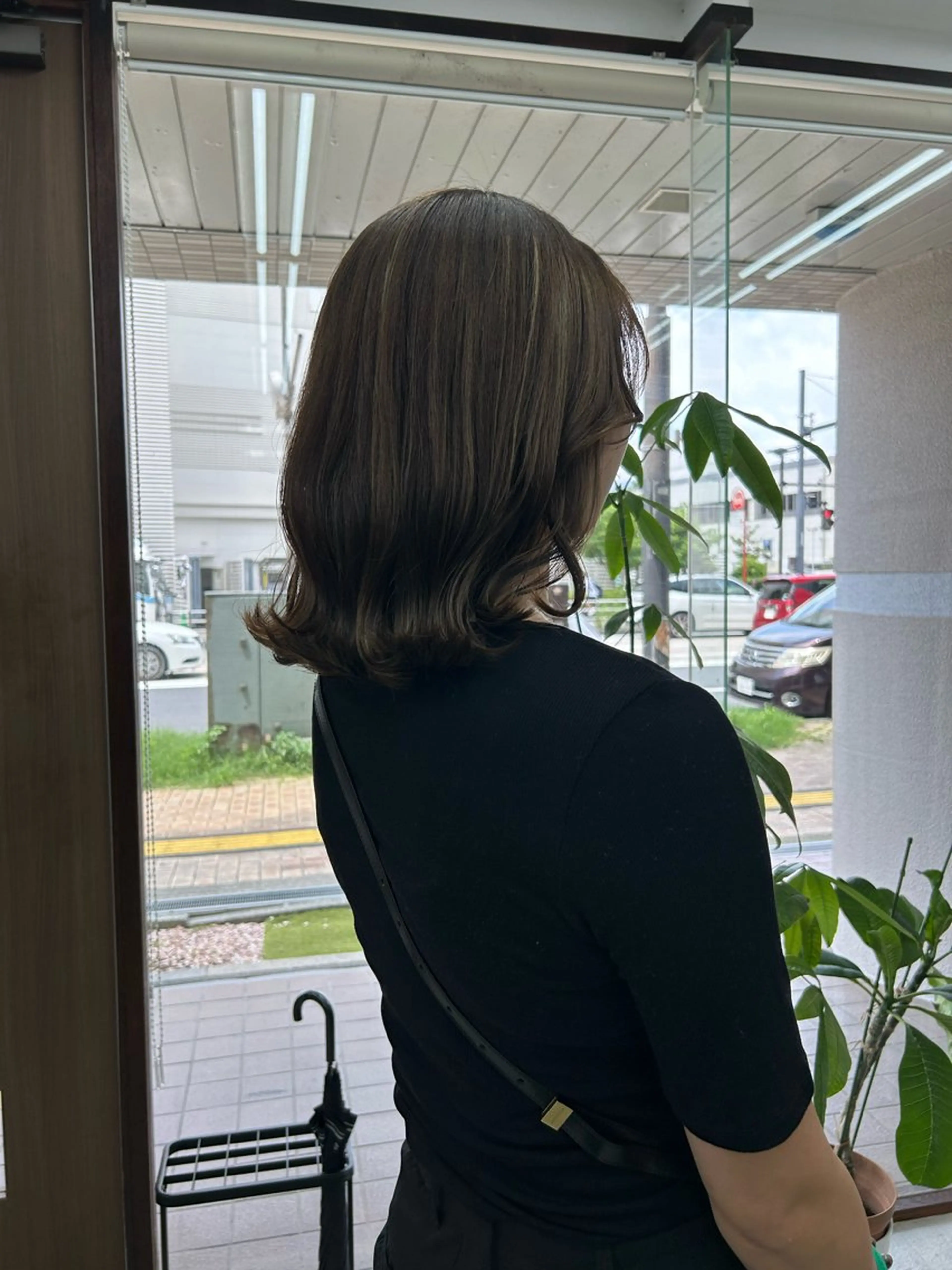 ミディアム ハイライト ダブルカラー/韓国 ヘア/さわのあかねのヘアスタイル